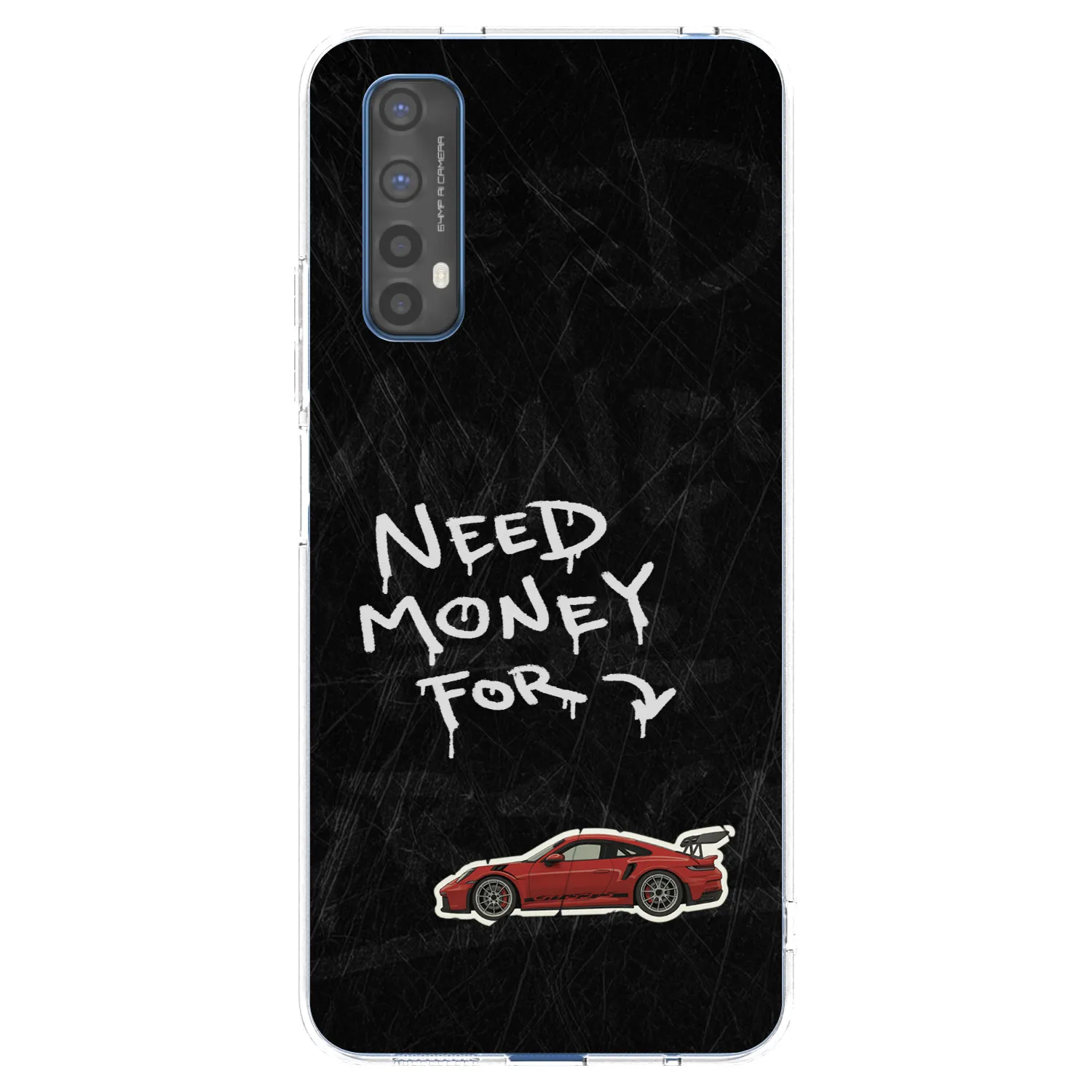 Picasee átlátszó szilikon tok az alábbi mobiltelefonokra Realme 7 - Track Mode