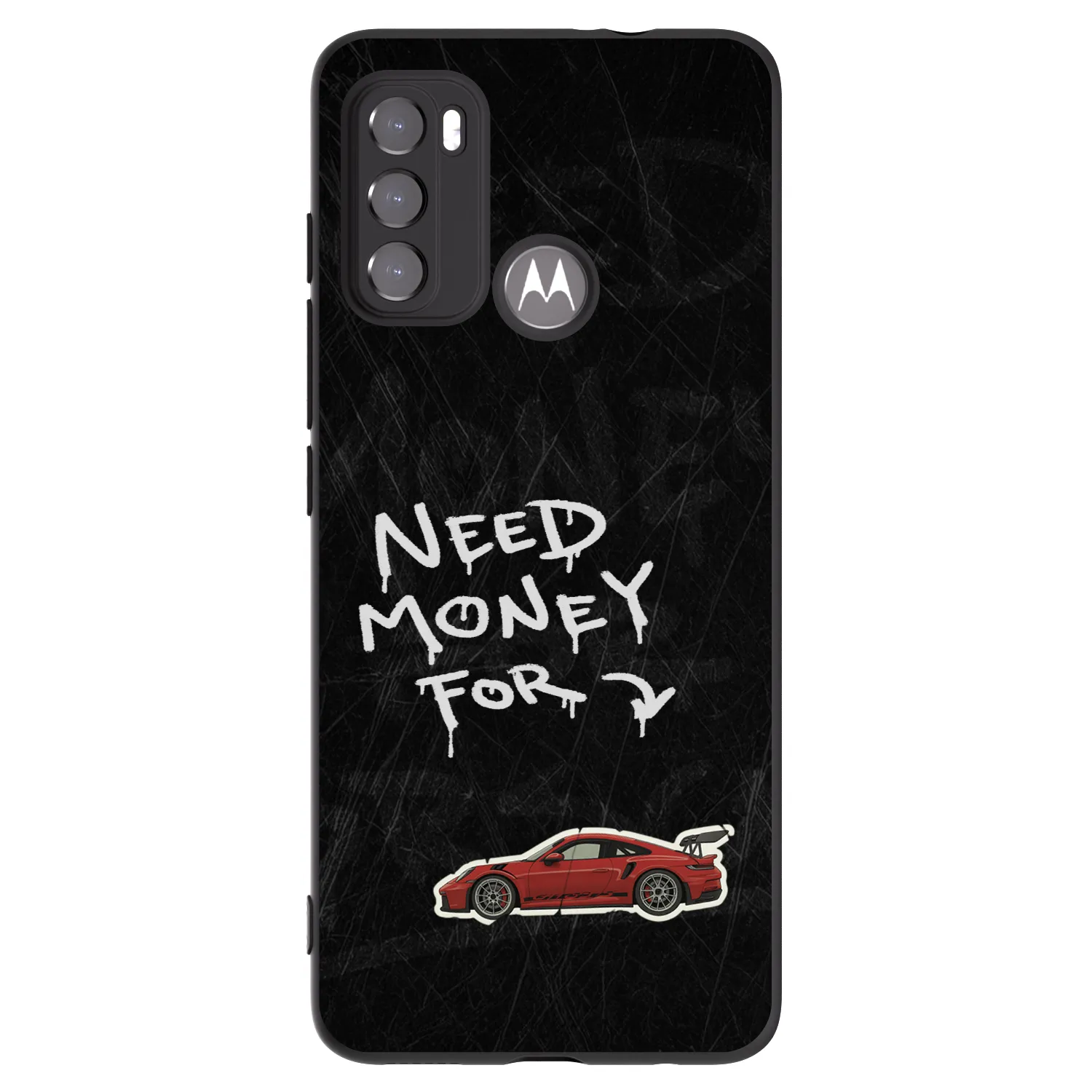 Picasee fekete szilikon tok az alábbi mobiltelefonokra Motorola Moto G60 - Track Mode
