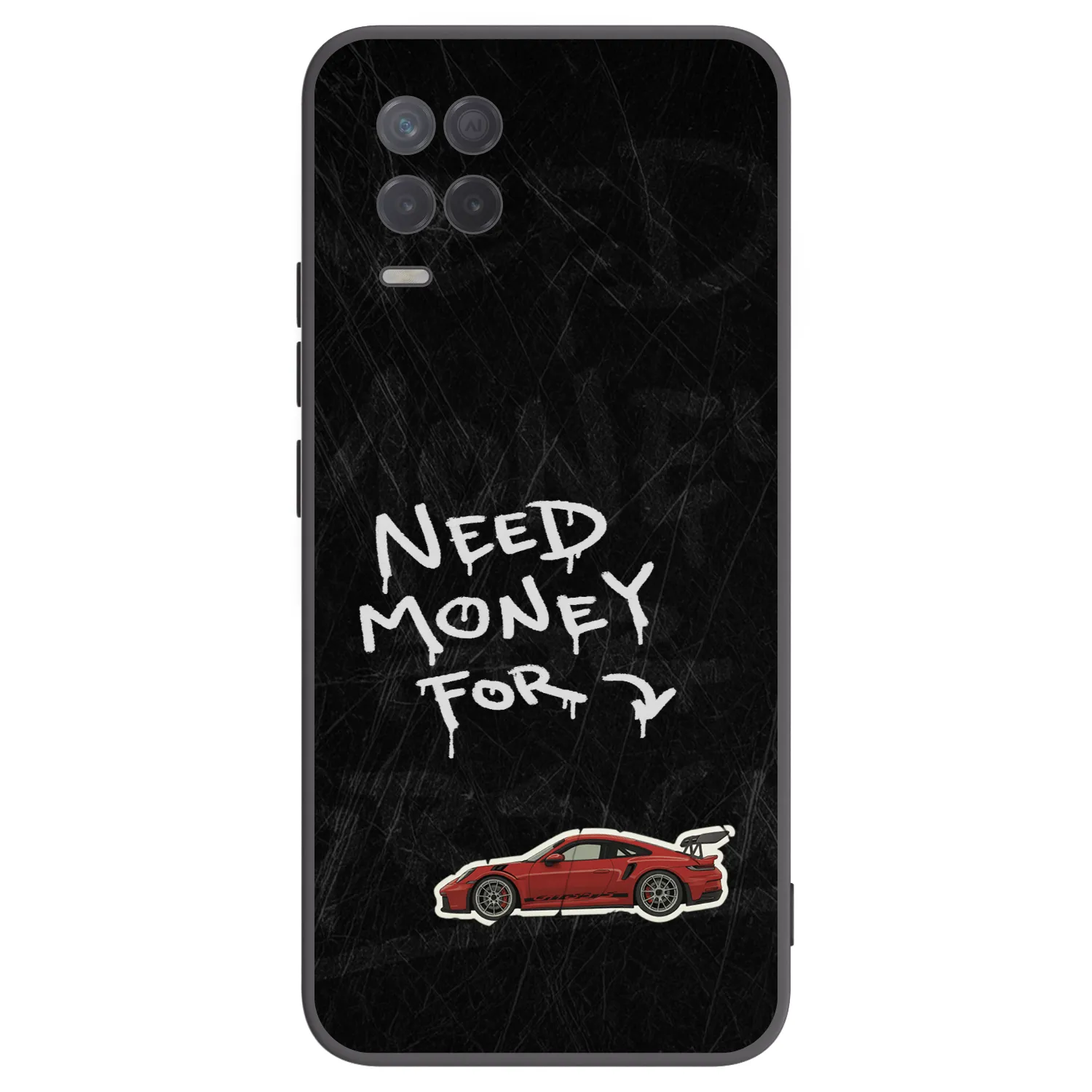 Picasee fekete szilikon tok az alábbi mobiltelefonokra Realme 8 5G - Track Mode