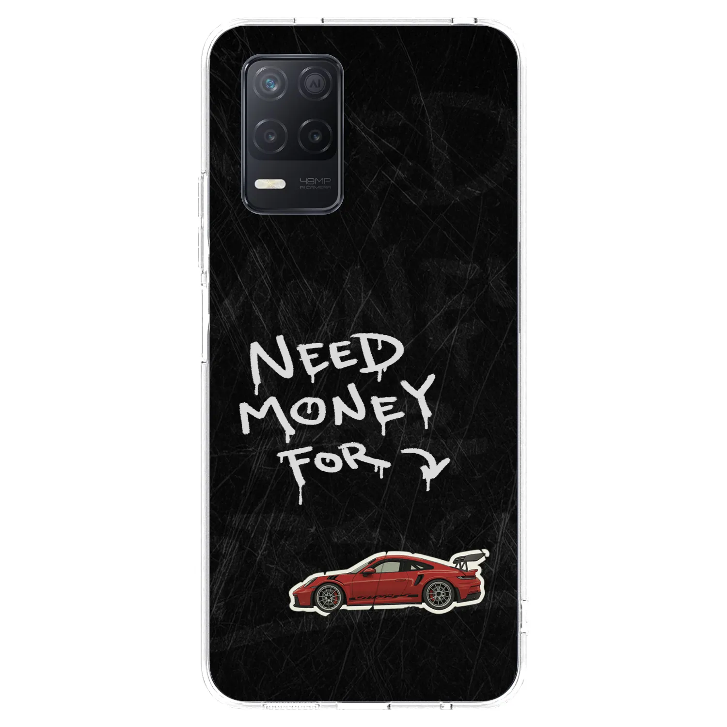 Picasee átlátszó szilikon tok az alábbi mobiltelefonokra Realme 8 5G - Track Mode
