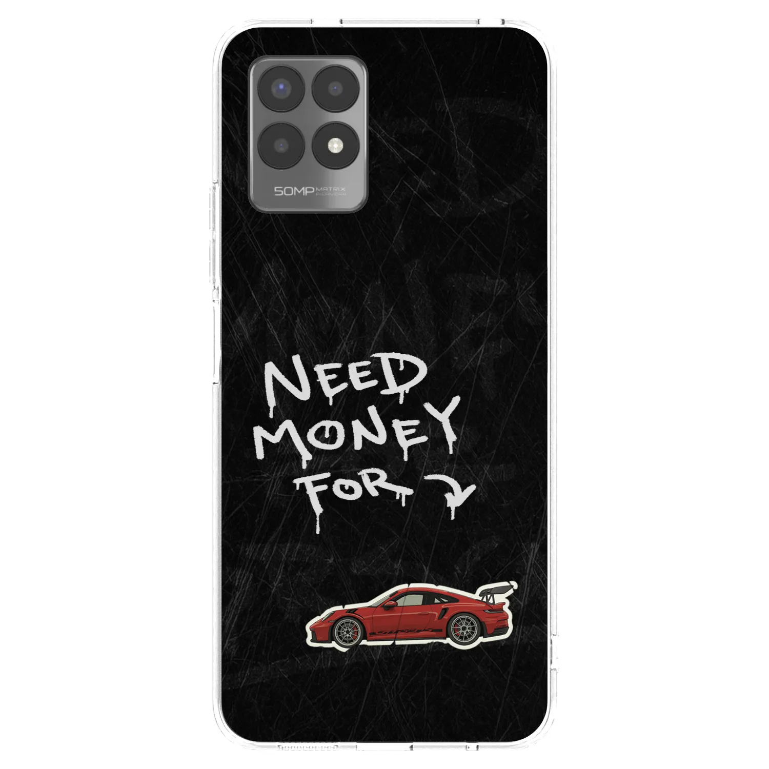 Picasee átlátszó szilikon tok az alábbi mobiltelefonokra Realme 8i - Track Mode