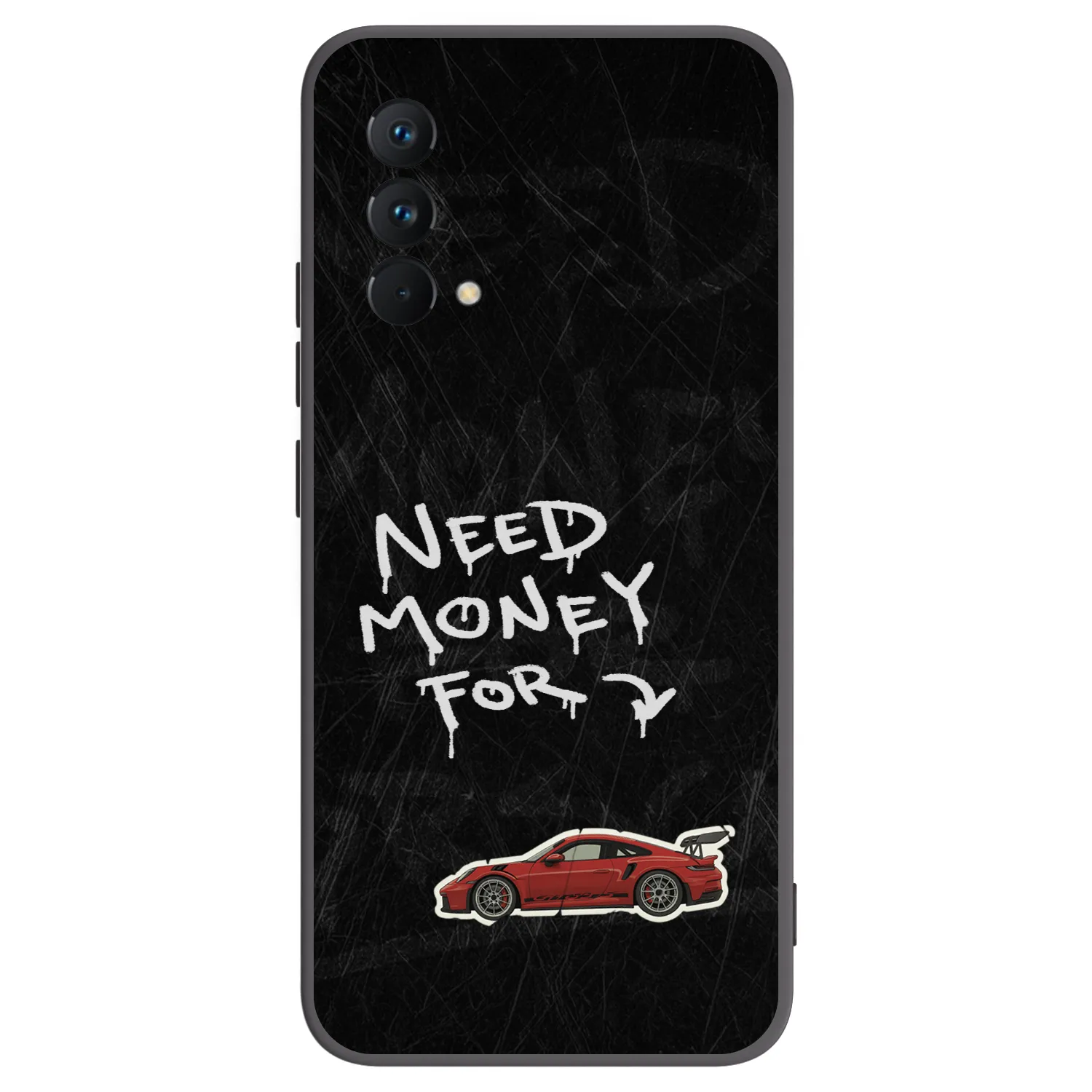 Picasee fekete szilikon tok az alábbi mobiltelefonokra Realme GT Master Edition 5G - Track Mode