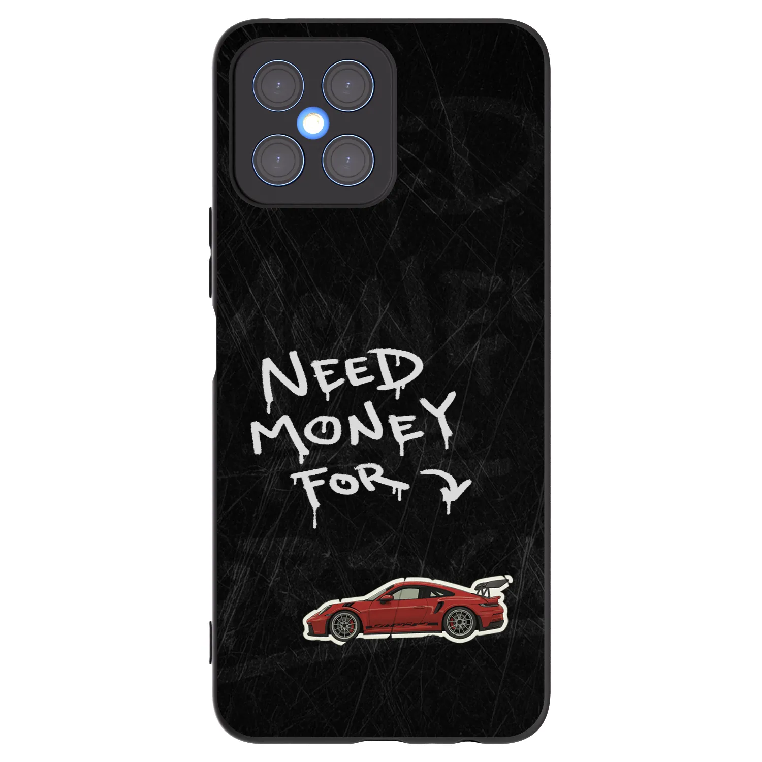 Picasee fekete szilikon tok az alábbi mobiltelefonokra Honor X8 4G - Track Mode