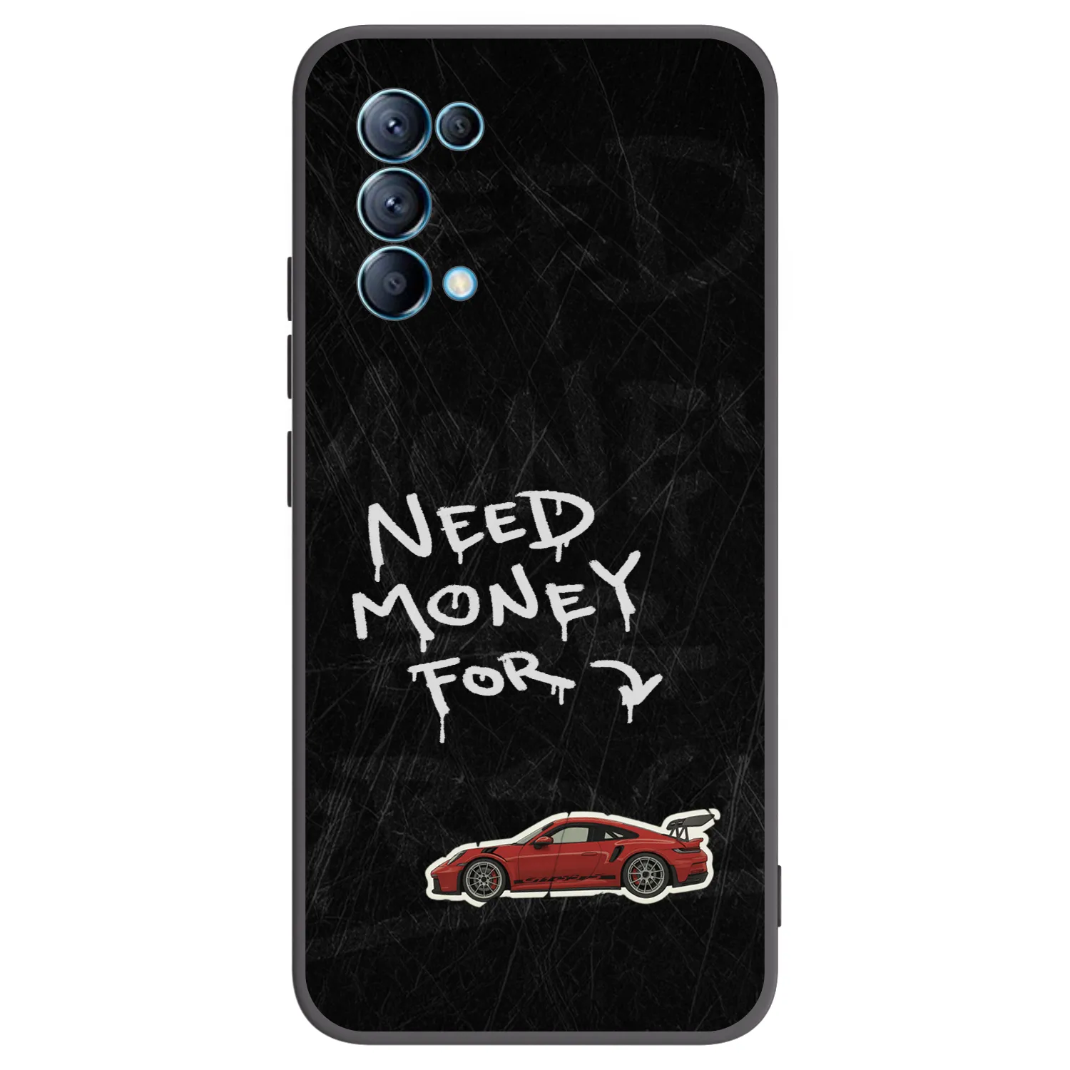Picasee fekete szilikon tok az alábbi mobiltelefonokra OPPO Reno 5 5G - Track Mode