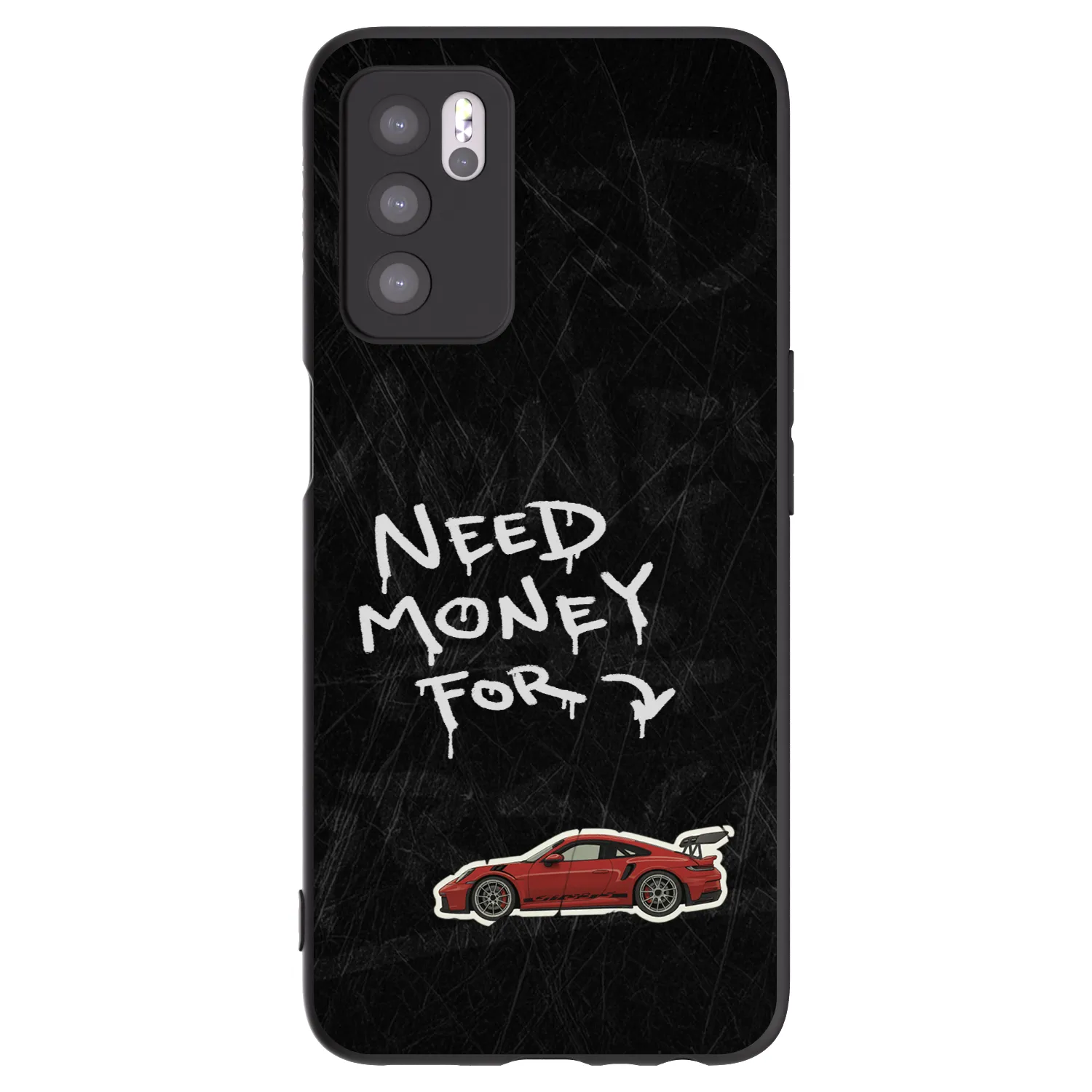 Picasee fekete szilikon tok az alábbi mobiltelefonokra OPPO A16s - Track Mode