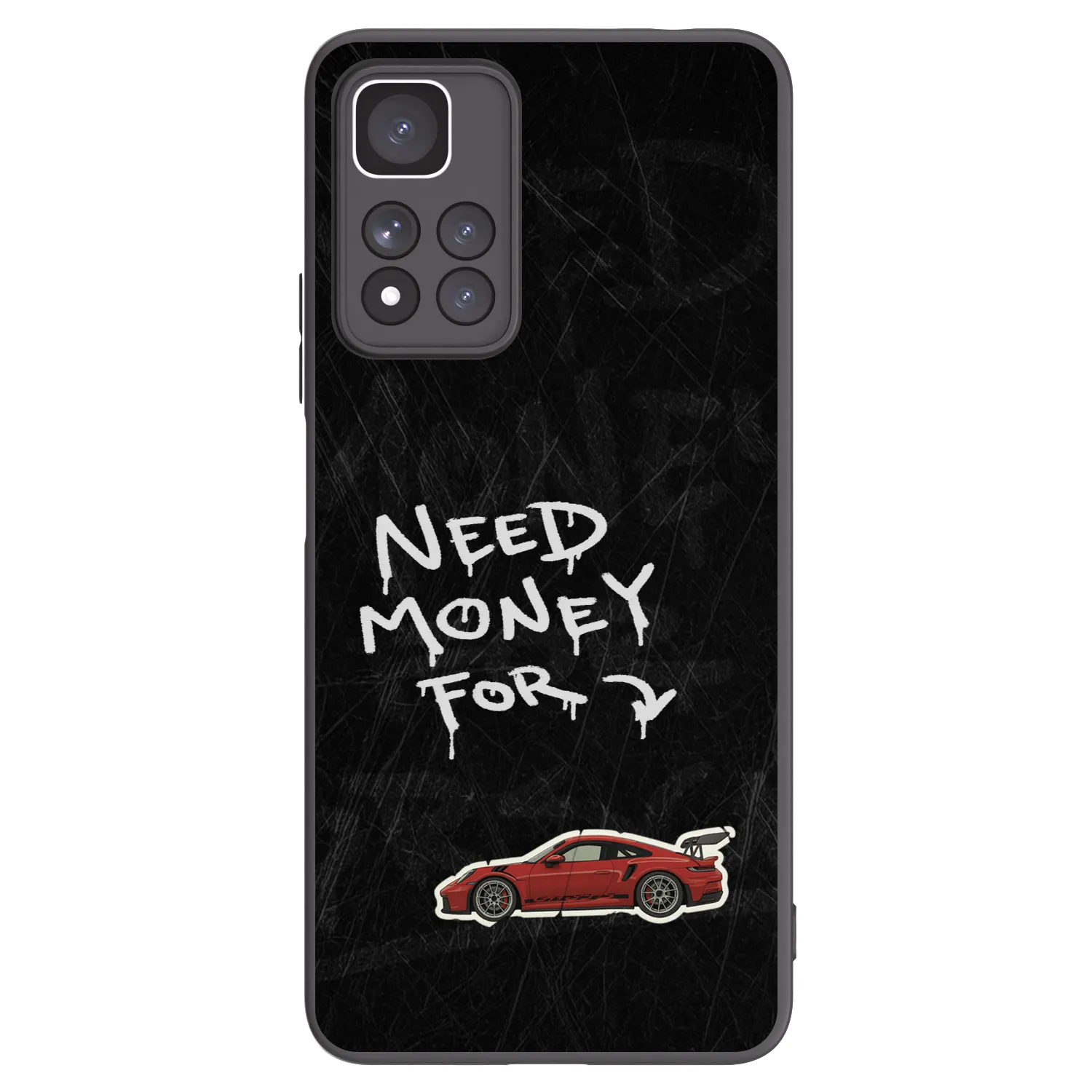 Picasee fekete szilikon tok az alábbi mobiltelefonokra Xiaomi Redmi Note 11 Pro+ 5G - Track Mode