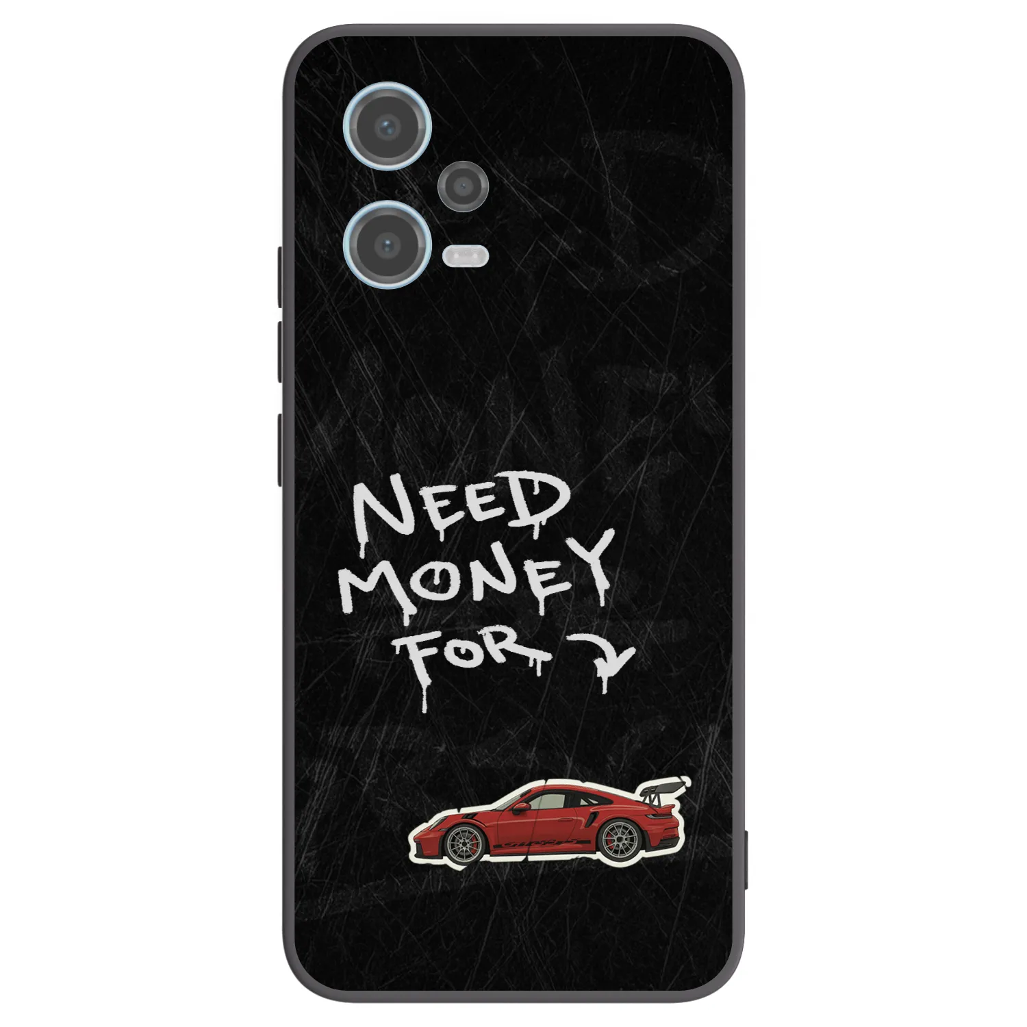 Picasee fekete szilikon tok az alábbi mobiltelefonokra Xiaomi Redmi Note 12 5G - Track Mode