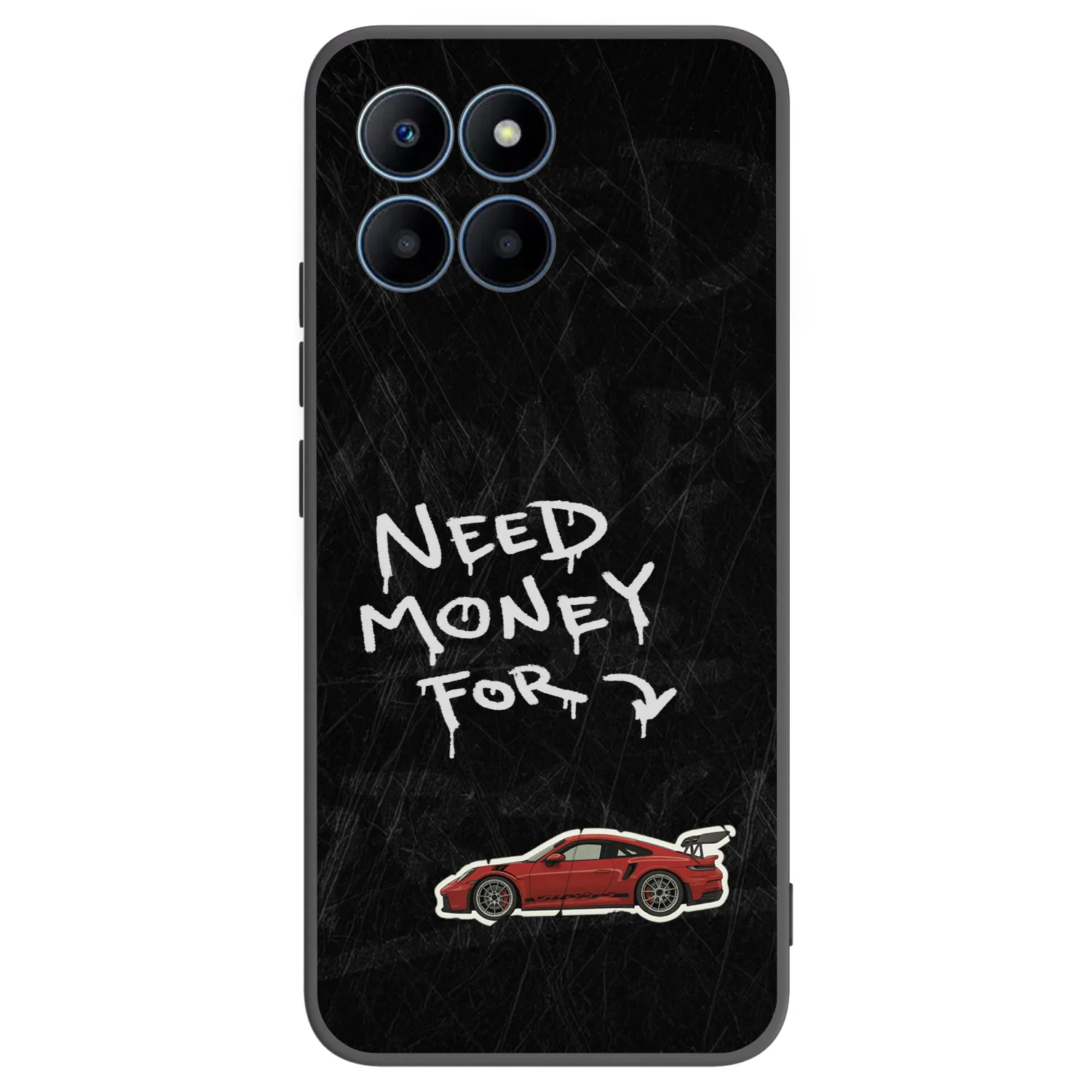 Picasee fekete szilikon tok az alábbi mobiltelefonokra Honor 70 Lite - Track Mode