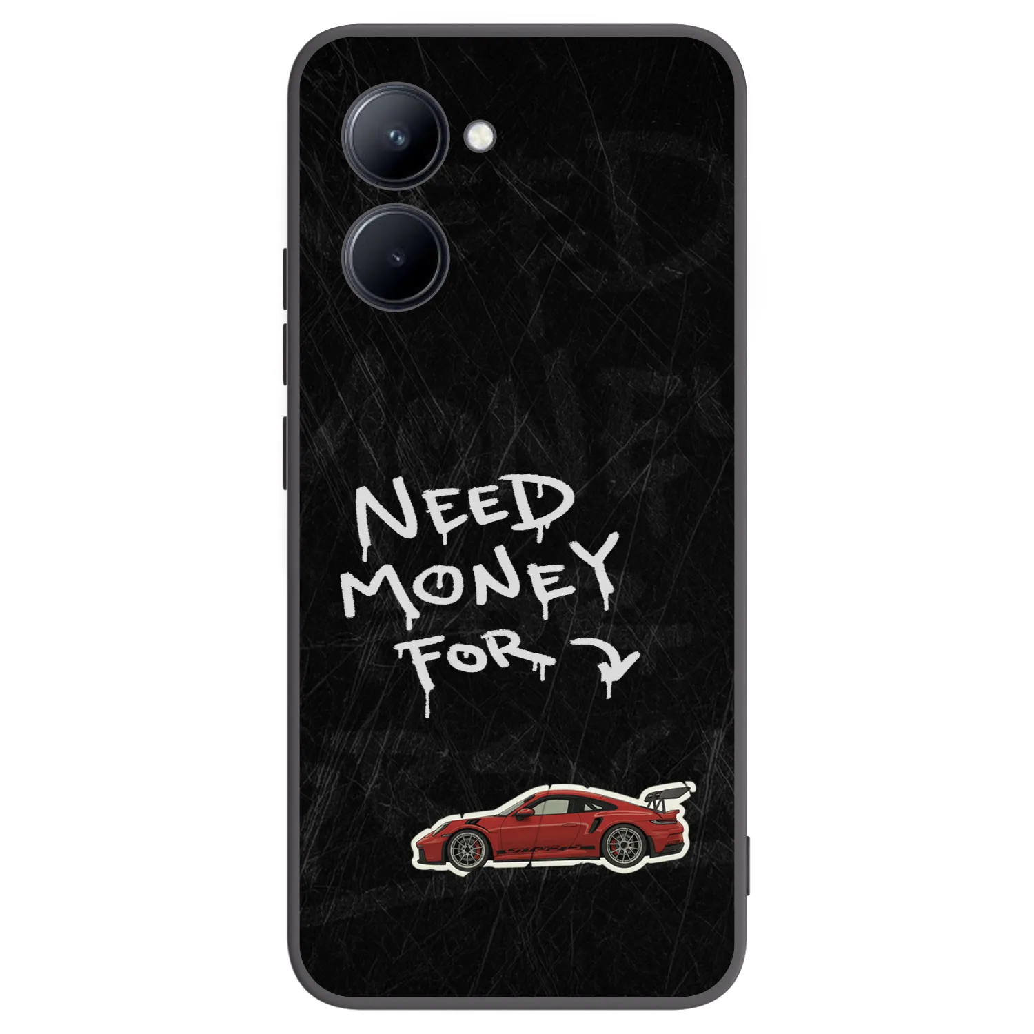Picasee fekete szilikon tok az alábbi mobiltelefonokra Realme C33 (2023) - Track Mode
