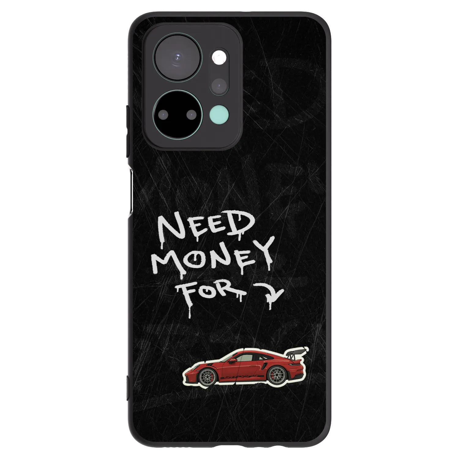 Picasee fekete szilikon tok az alábbi mobiltelefonokra Honor X7a - Track Mode