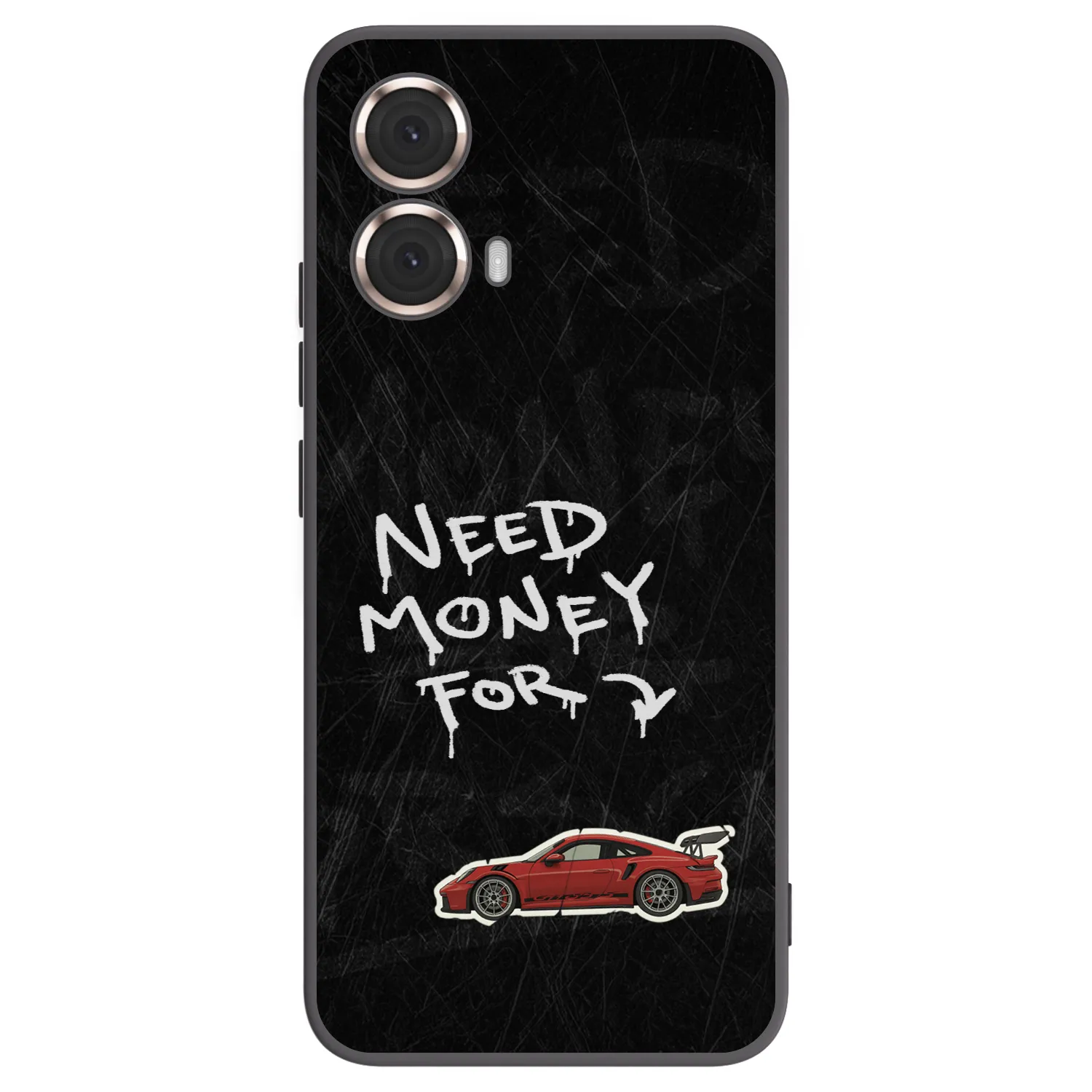 Picasee fekete szilikon tok az alábbi mobiltelefonokra Motorola Moto G85 - Track Mode