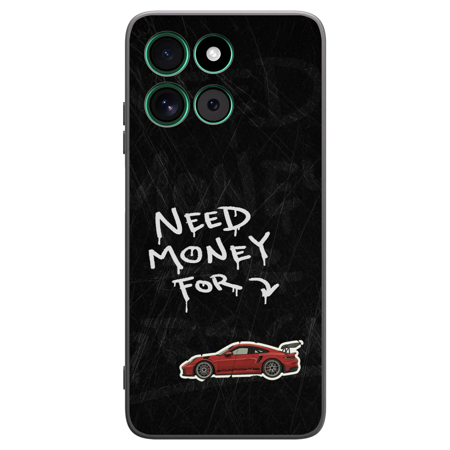 Picasee fekete szilikon tok az alábbi mobiltelefonokra Motorola Moto G57 Power - Track Mode