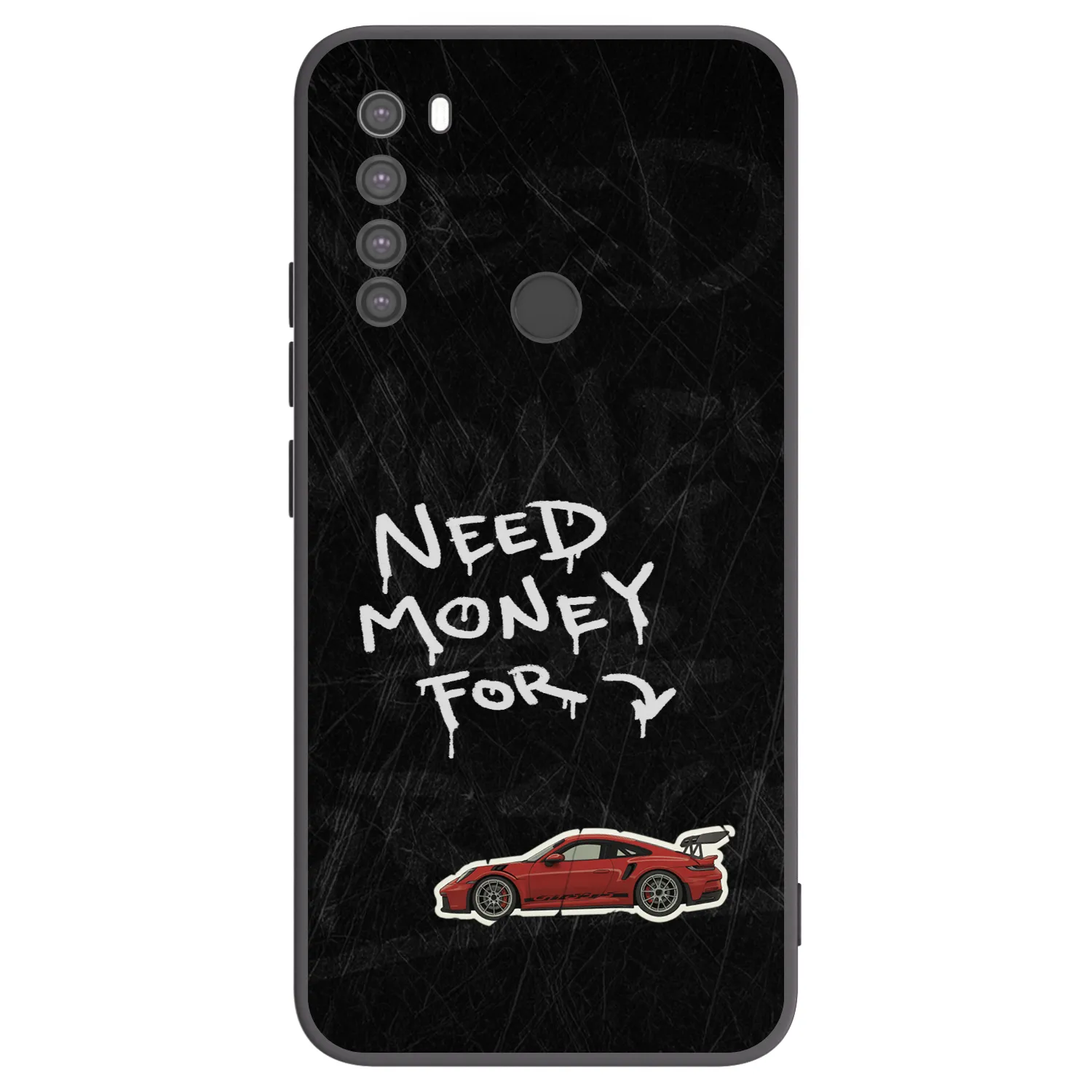 Picasee fekete szilikon tok az alábbi mobiltelefonokra Xiaomi Redmi Note 8 - Track Mode