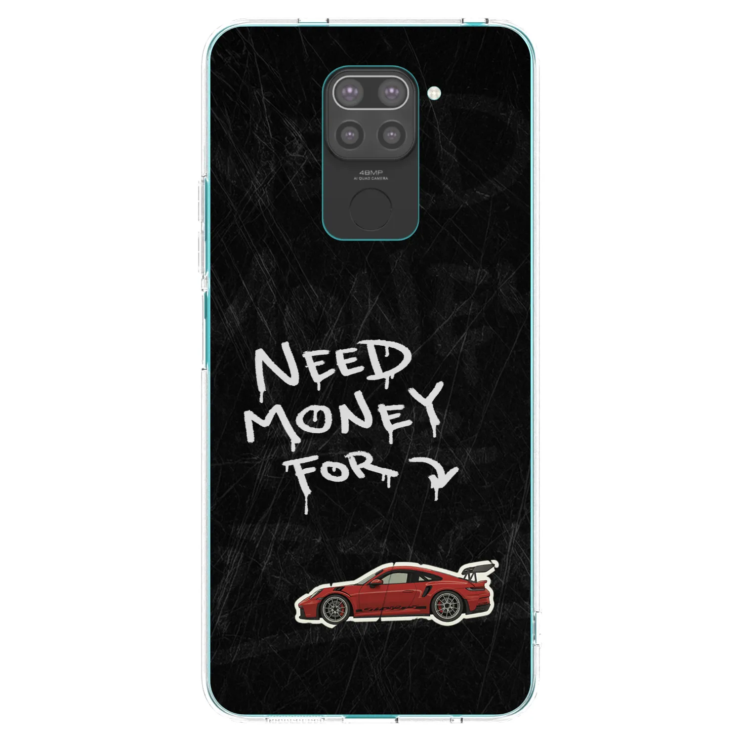 Picasee fekete szilikon tok az alábbi mobiltelefonokra Xiaomi Redmi Note 9 - Track Mode