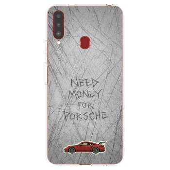Picasee átlátszó szilikon tok az alábbi mobiltelefonokra Samsung Galaxy A20s - Garage Scratch
