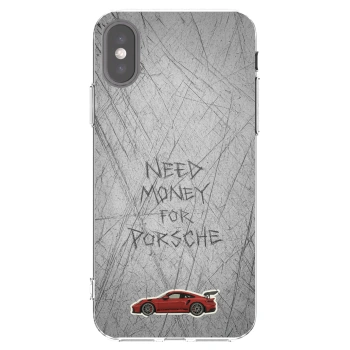 Picasee átlátszó szilikon tok az alábbi mobiltelefonokra Apple iPhone X/XS - Garage Scratch