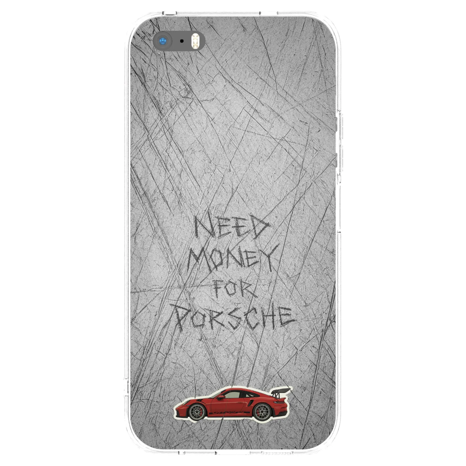 Picasee átlátszó szilikon tok az alábbi mobiltelefonokra Apple iPhone 5/5S/SE - Garage Scratch