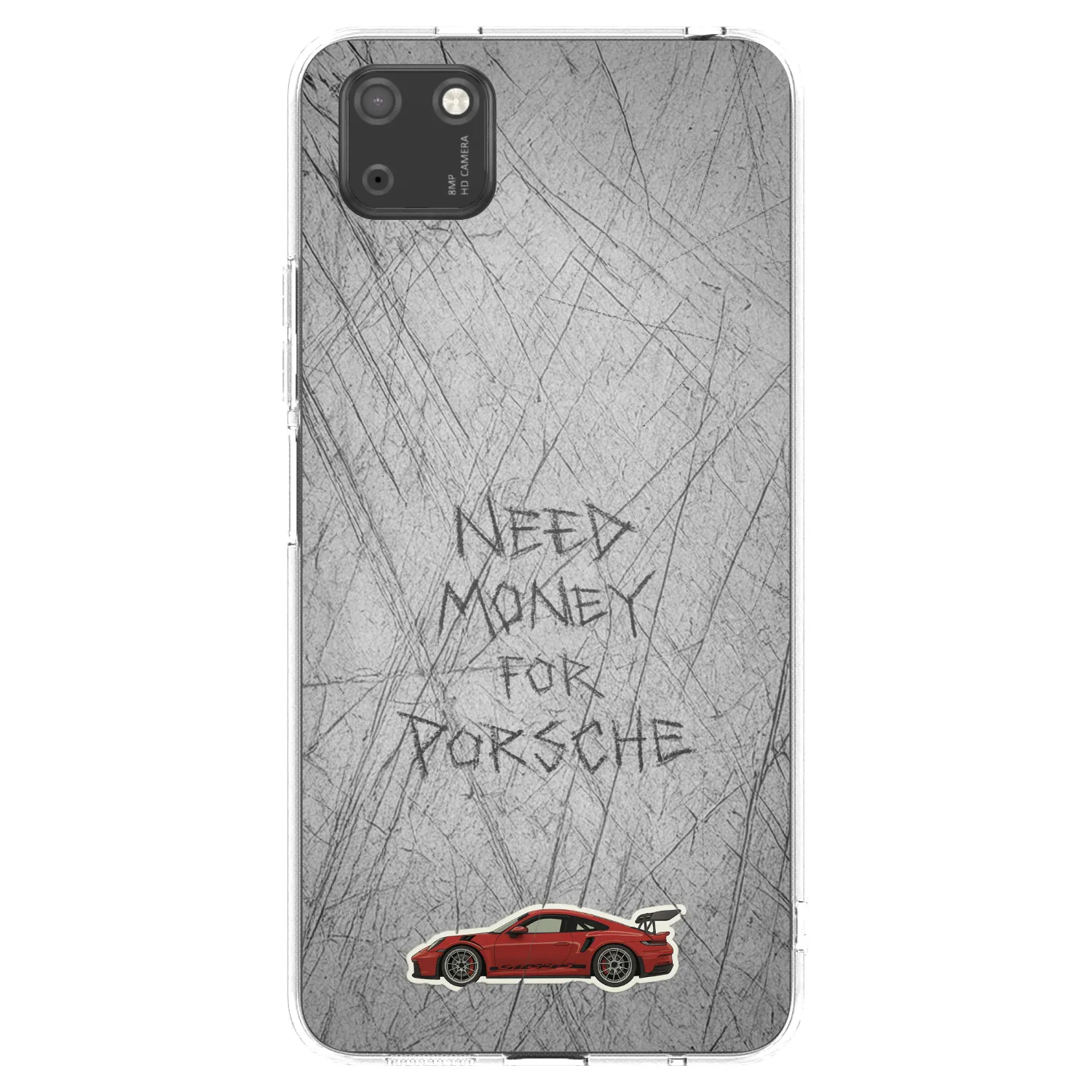 Picasee átlátszó szilikon tok az alábbi mobiltelefonokra Huawei Y5P - Garage Scratch