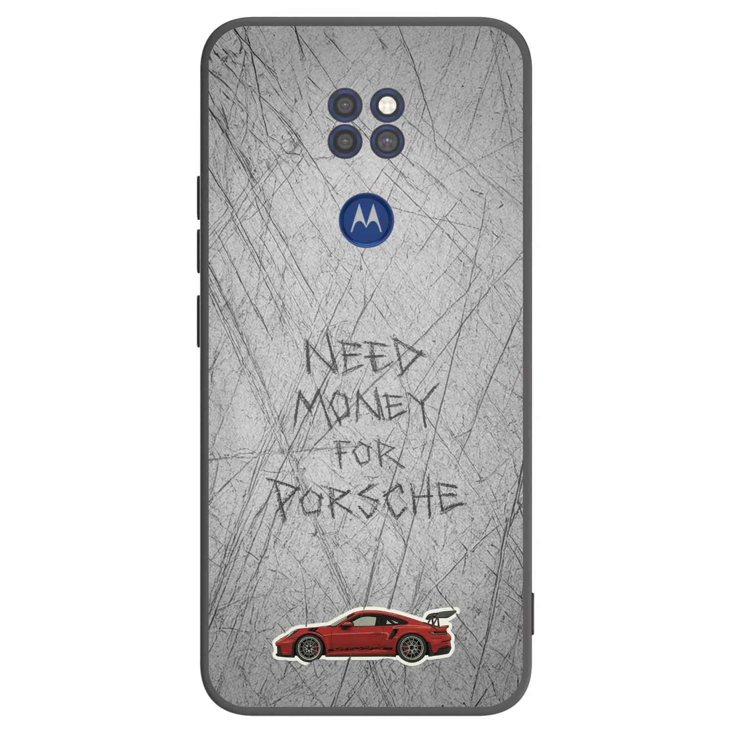 Picasee fekete szilikon tok az alábbi mobiltelefonokra Motorola Moto G9 Play - Garage Scratch
