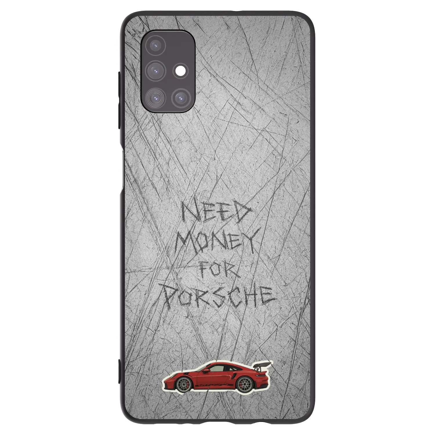 Picasee fekete szilikon tok az alábbi mobiltelefonokra Samsung Galaxy M51 M515F - Garage Scratch