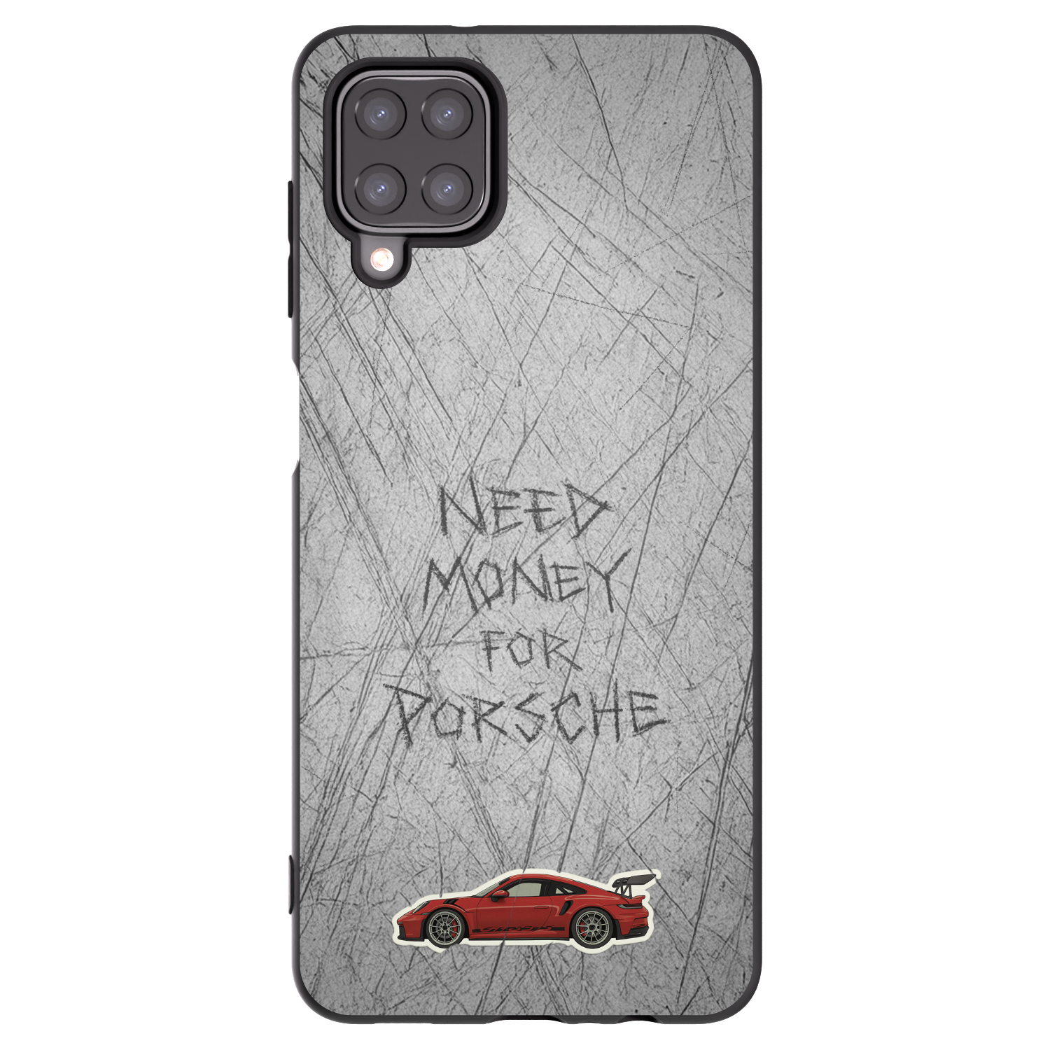 Picasee fekete szilikon tok az alábbi mobiltelefonokra Samsung Galaxy A12 A125F - Garage Scratch