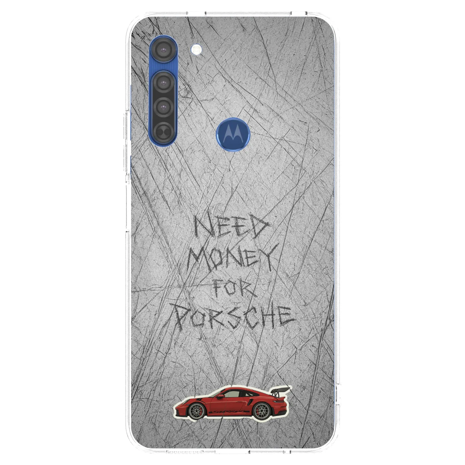 Picasee átlátszó szilikon tok az alábbi mobiltelefonokra Motorola Moto G8 - Garage Scratch
