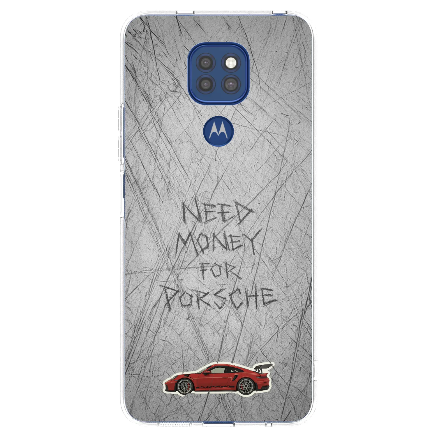 Picasee átlátszó szilikon tok az alábbi mobiltelefonokra Motorola Moto G9 Play - Garage Scratch