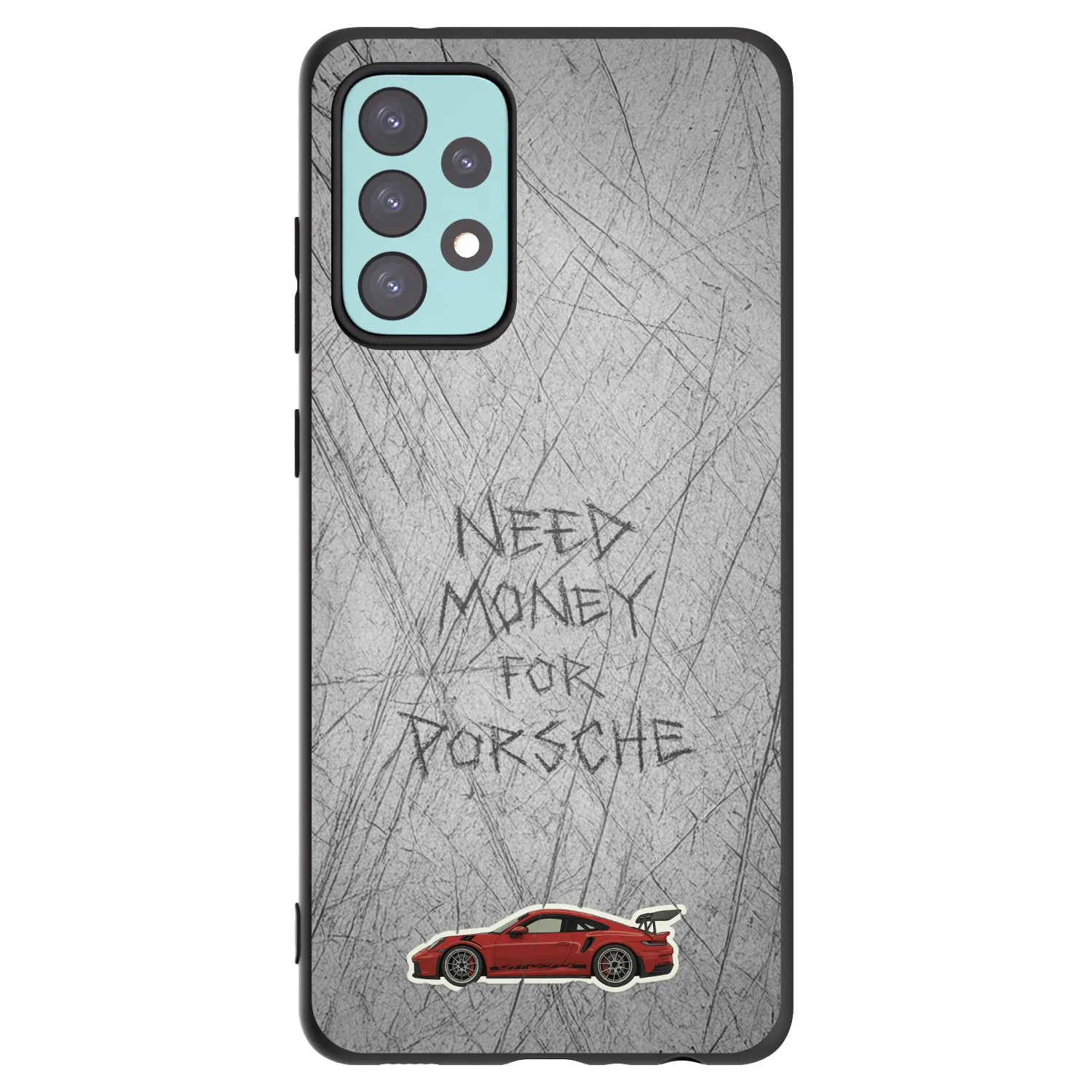Picasee fekete szilikon tok az alábbi mobiltelefonokra Samsung Galaxy A72 A725F - Garage Scratch