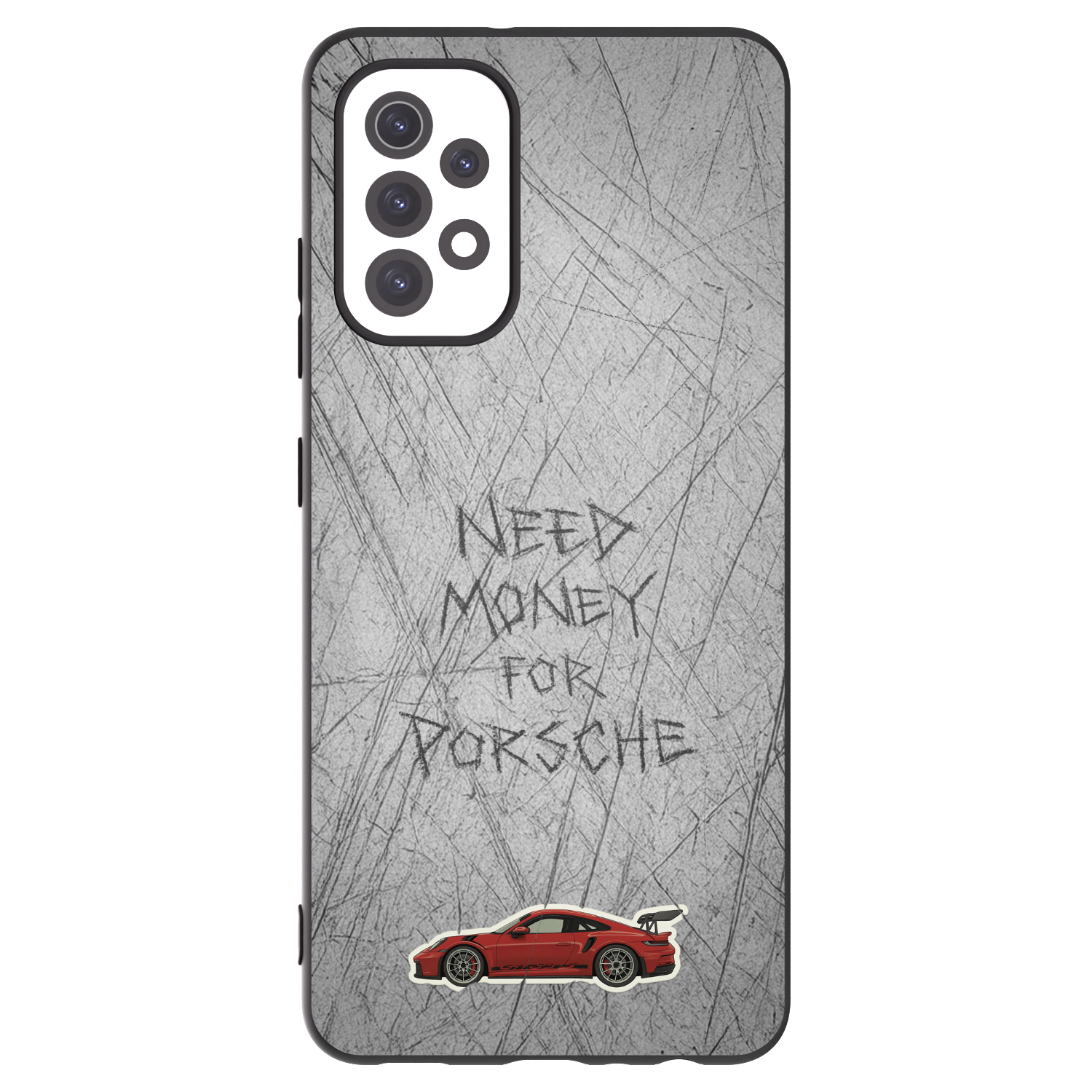 Picasee fekete szilikon tok az alábbi mobiltelefonokra Samsung Galaxy A32 5G A326B - Garage Scratch