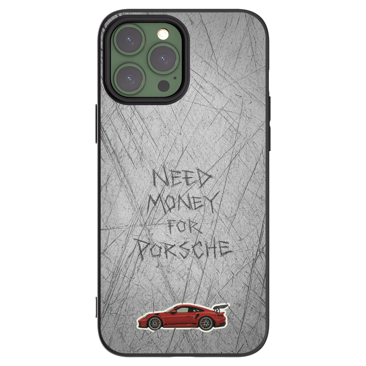 Picasee fekete szilikon tok az alábbi mobiltelefonokra Apple iPhone 13 Pro Max - Garage Scratch