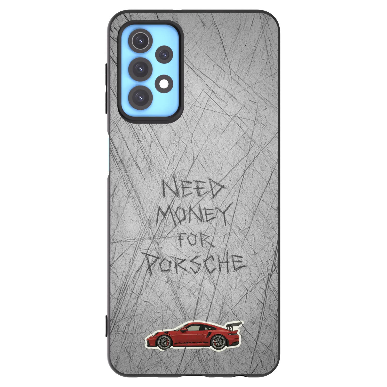 Picasee fekete szilikon tok az alábbi mobiltelefonokra Samsung Galaxy A32 4G SM-A325F - Garage Scratch