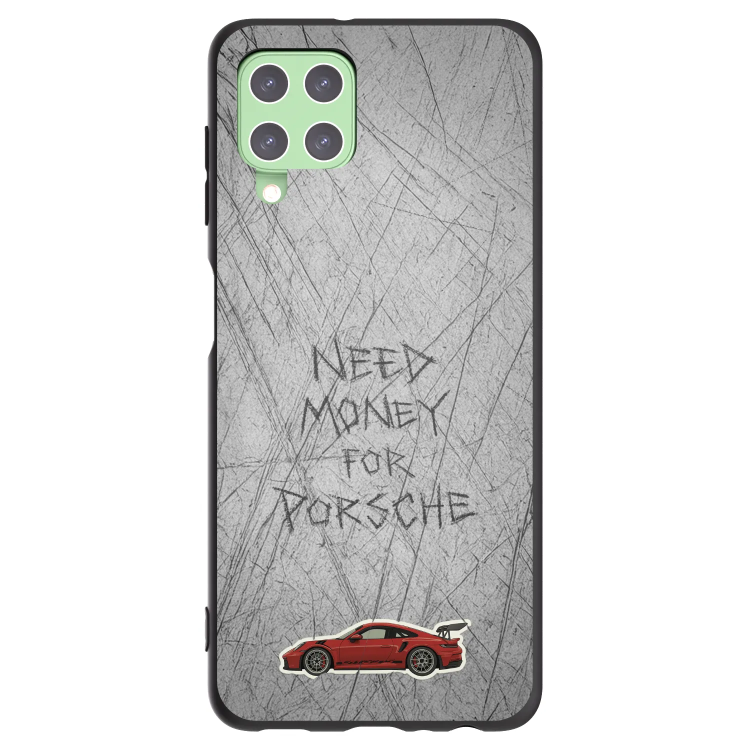 Picasee fekete szilikon tok az alábbi mobiltelefonokra Samsung Galaxy A22 A225F 4G - Garage Scratch