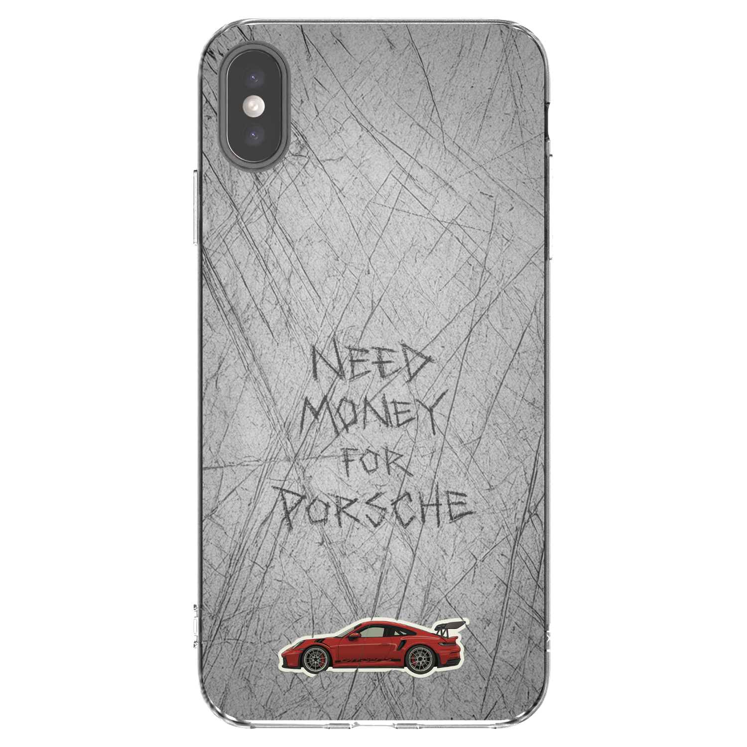 Picasee átlátszó szilikon tok az alábbi mobiltelefonokra Apple iPhone XS Max - Garage Scratch
