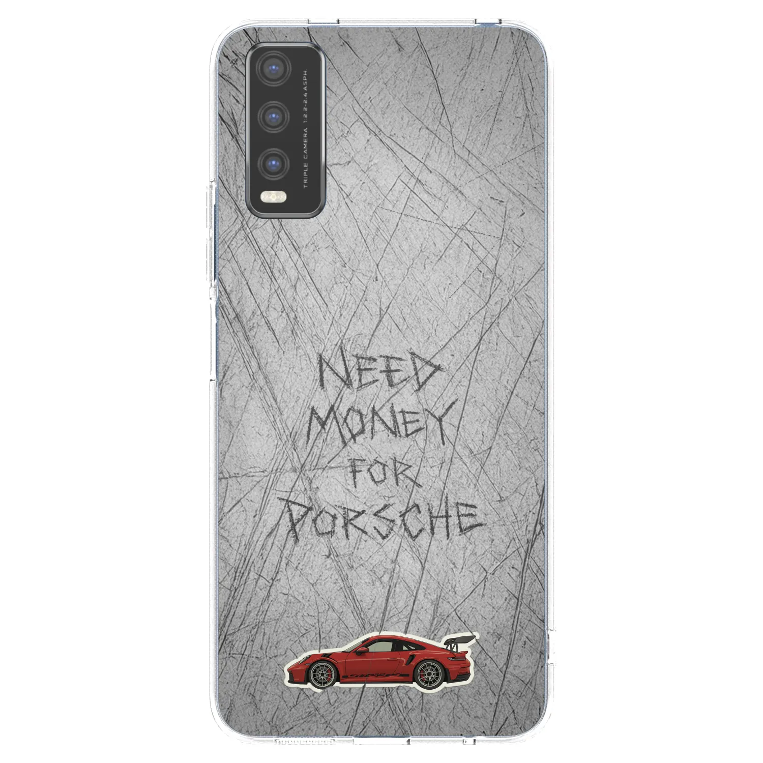 Picasee átlátszó szilikon tok az alábbi mobiltelefonokra Vivo Y20s - Garage Scratch