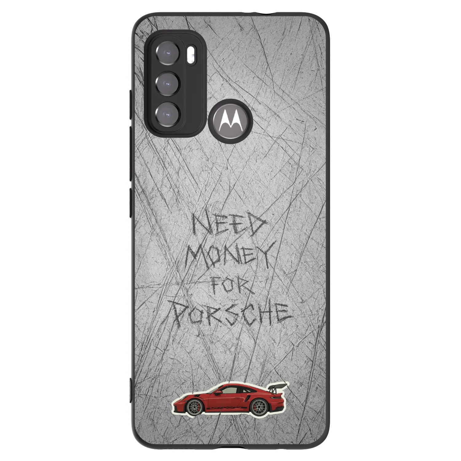 Picasee fekete szilikon tok az alábbi mobiltelefonokra Motorola Moto G60 - Garage Scratch