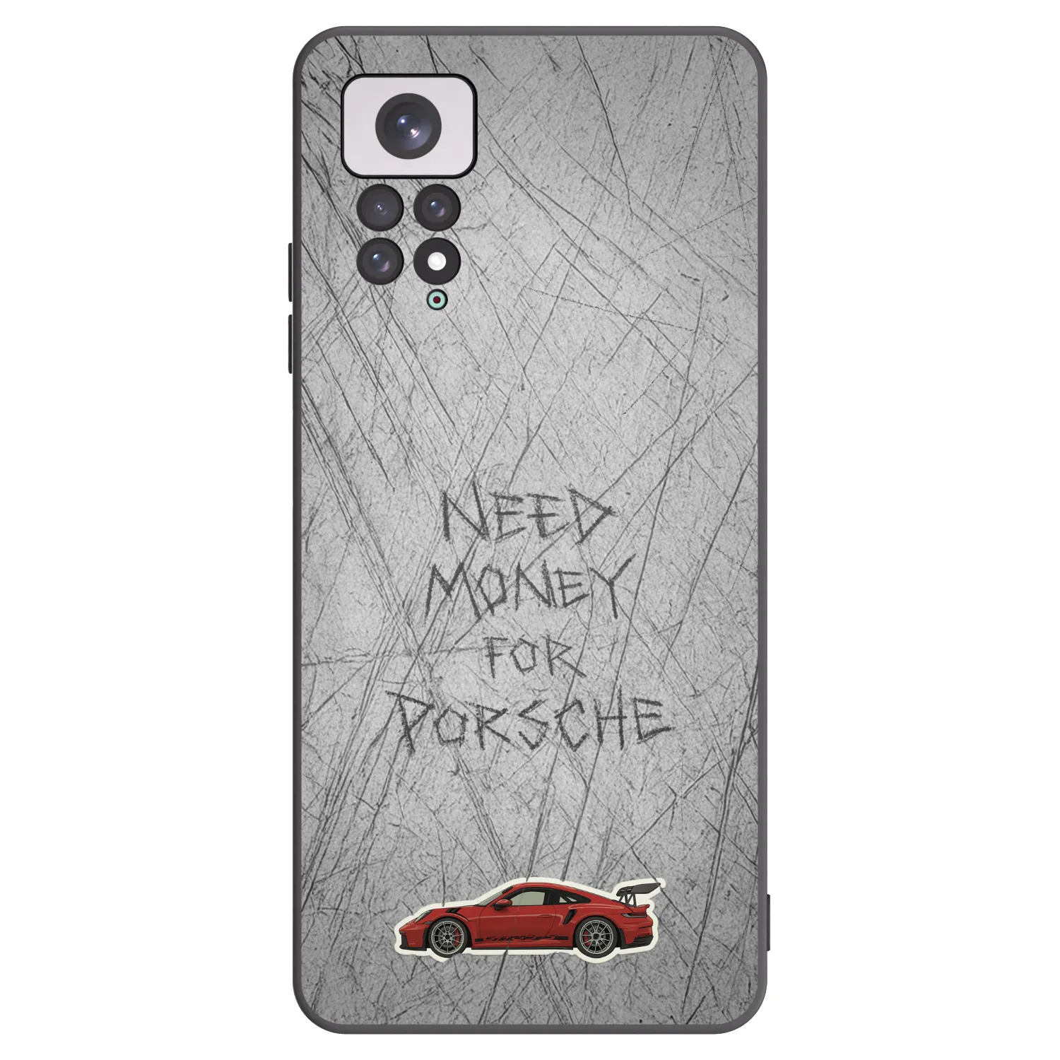 Picasee fekete szilikon tok az alábbi mobiltelefonokra Xiaomi Redmi Note 11 - Garage Scratch