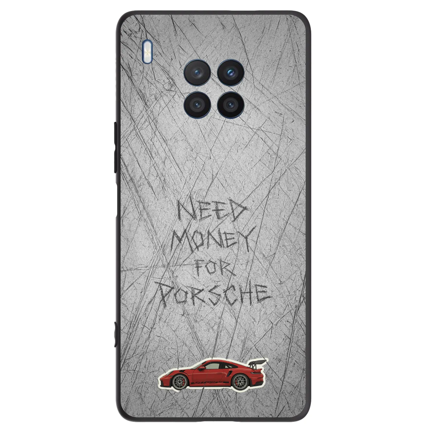 Picasee fekete szilikon tok az alábbi mobiltelefonokra Honor 50 Lite - Garage Scratch