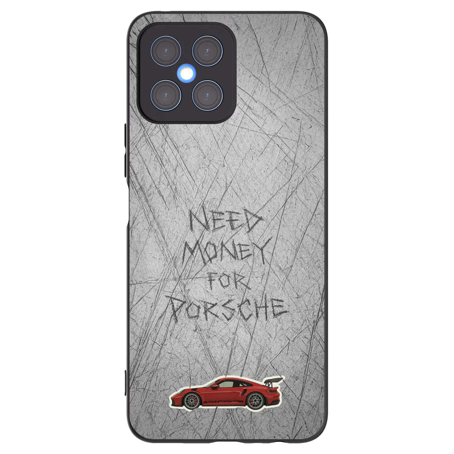 Picasee fekete szilikon tok az alábbi mobiltelefonokra Honor X8 4G - Garage Scratch