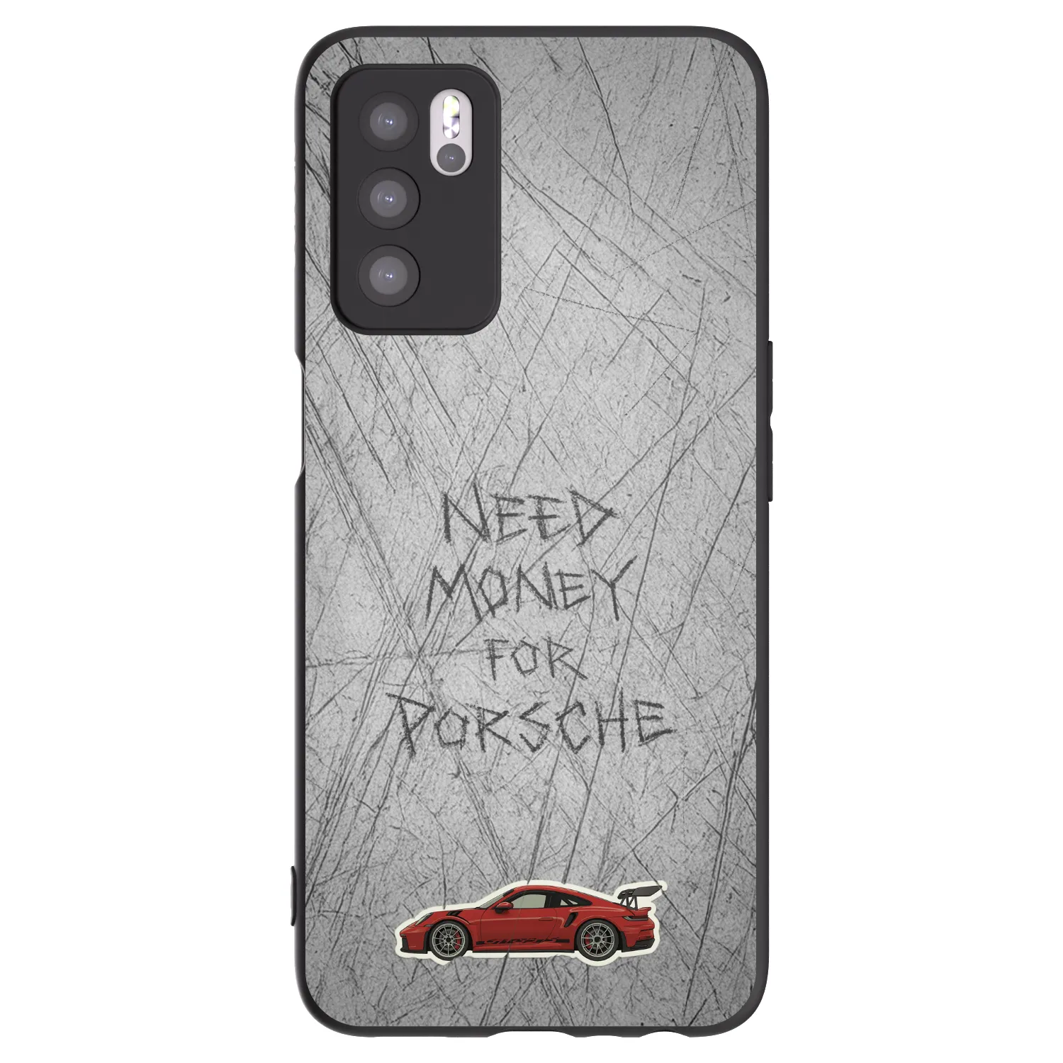 Picasee fekete szilikon tok az alábbi mobiltelefonokra OPPO A16s - Garage Scratch