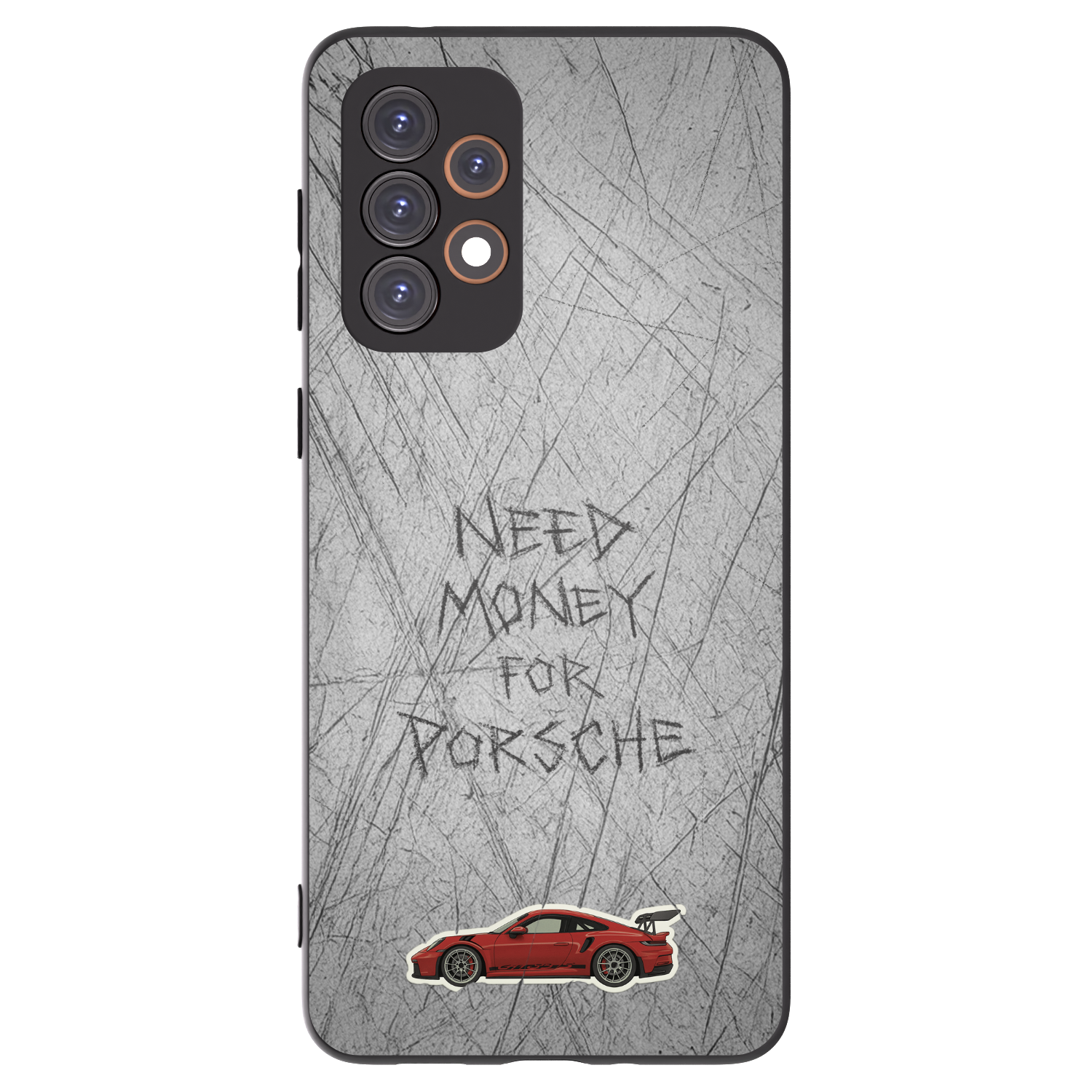 Picasee fekete szilikon tok az alábbi mobiltelefonokra Samsung Galaxy A33 5G A336 - Garage Scratch