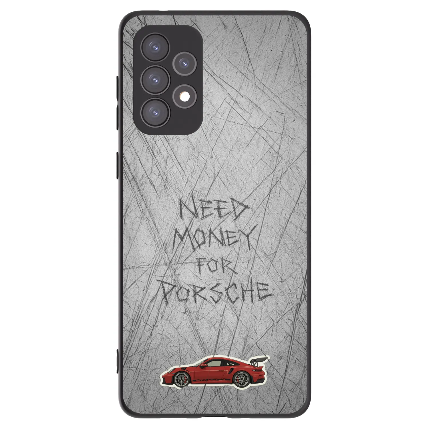 Picasee fekete szilikon tok az alábbi mobiltelefonokra Samsung Galaxy A73 5G - Garage Scratch