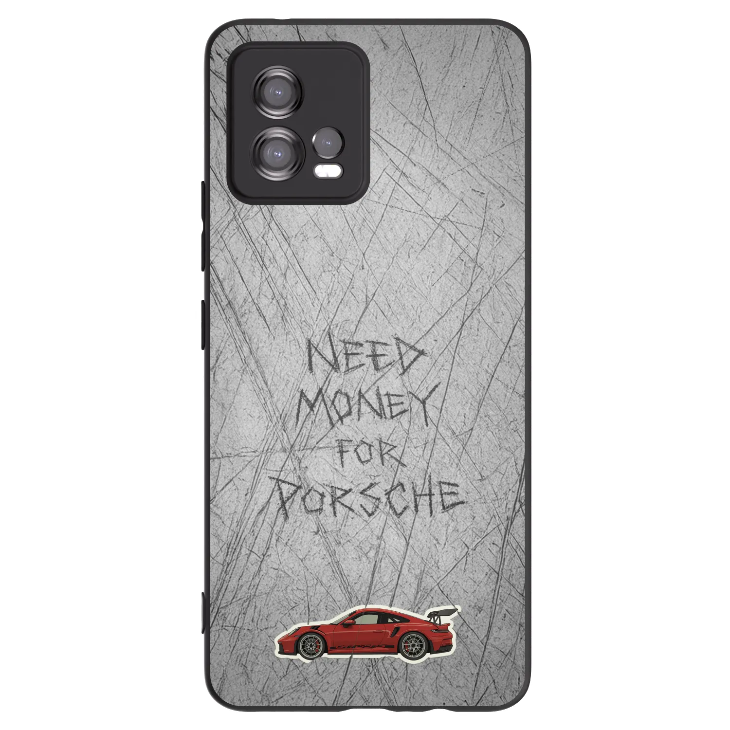 Picasee fekete szilikon tok az alábbi mobiltelefonokra Motorola Moto G72 - Garage Scratch