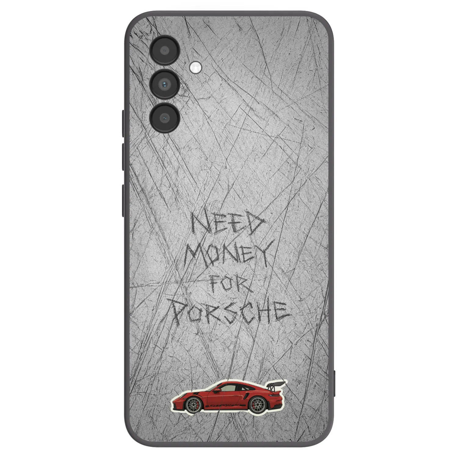 Picasee fekete szilikon tok az alábbi mobiltelefonokra Samsung Galaxy A04s A047F - Garage Scratch