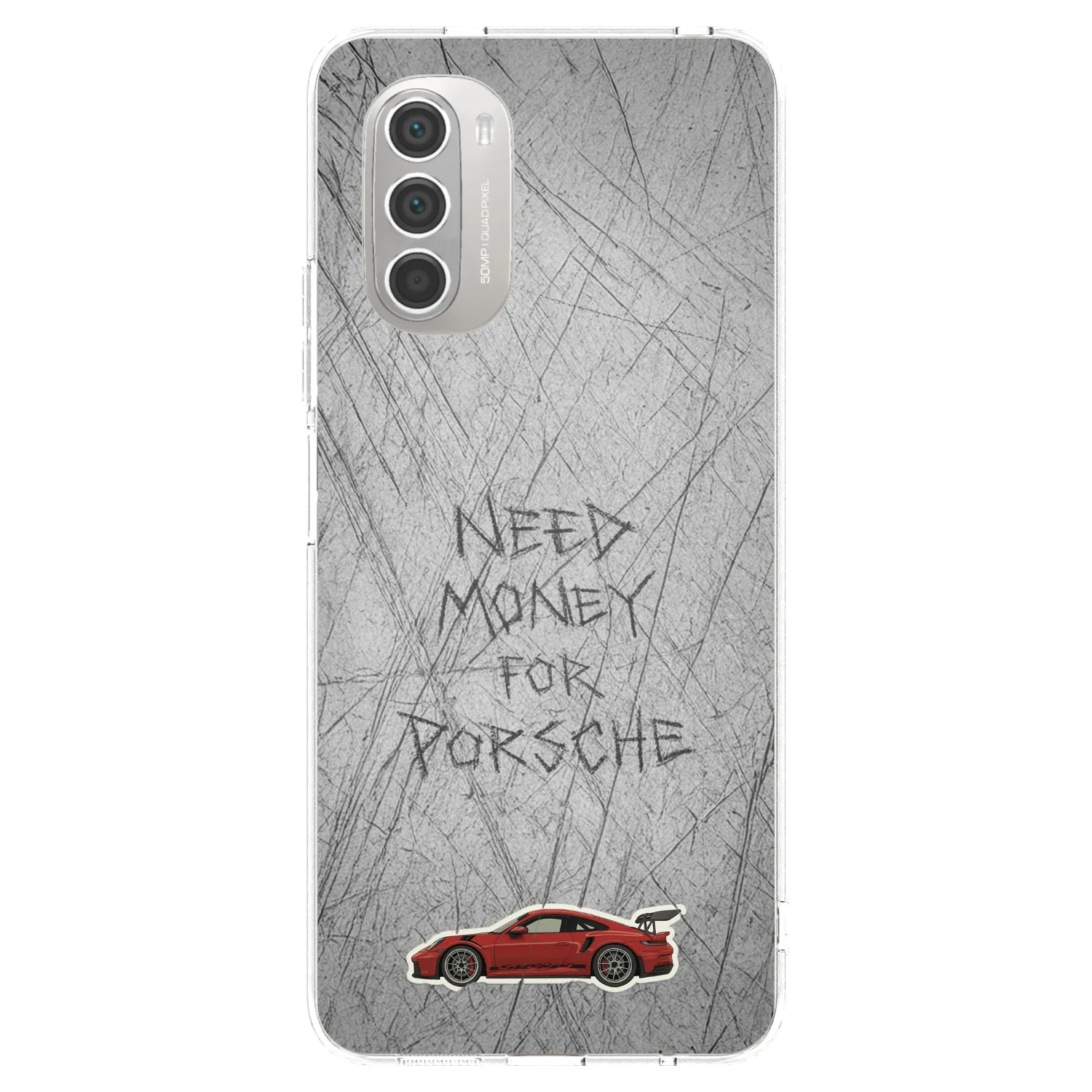 Picasee átlátszó szilikon tok az alábbi mobiltelefonokra Motorola Moto G51 - Garage Scratch