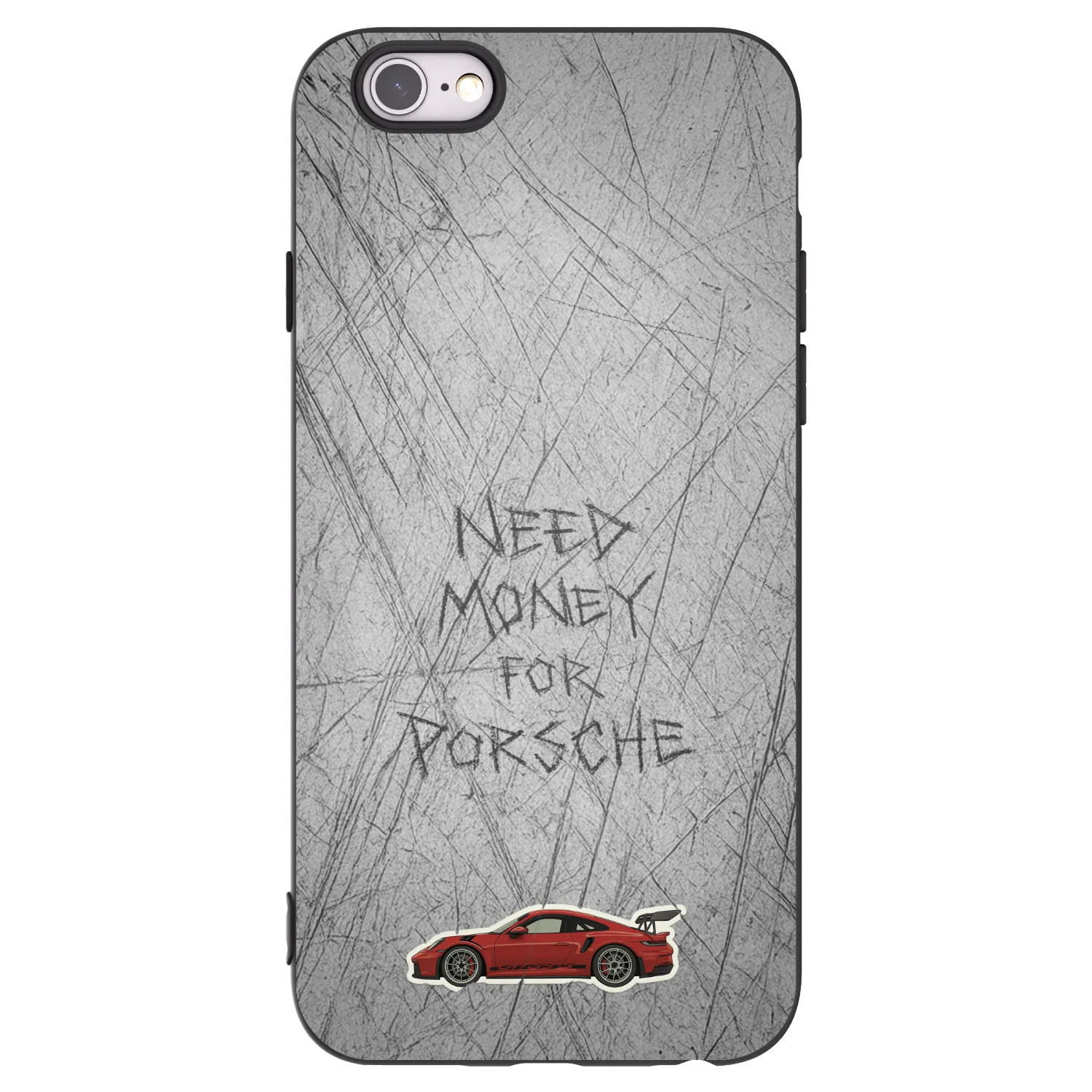 Picasee fekete szilikon tok az alábbi mobiltelefonokra Apple iPhone 6/6S - Garage Scratch