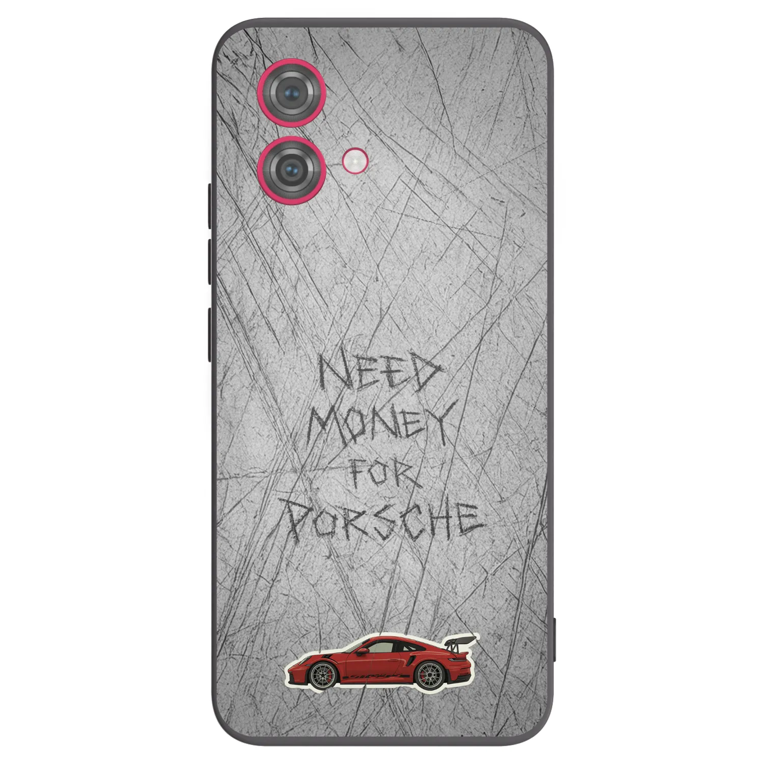 Picasee fekete szilikon tok az alábbi mobiltelefonokra Motorola Moto G84 5G - Garage Scratch