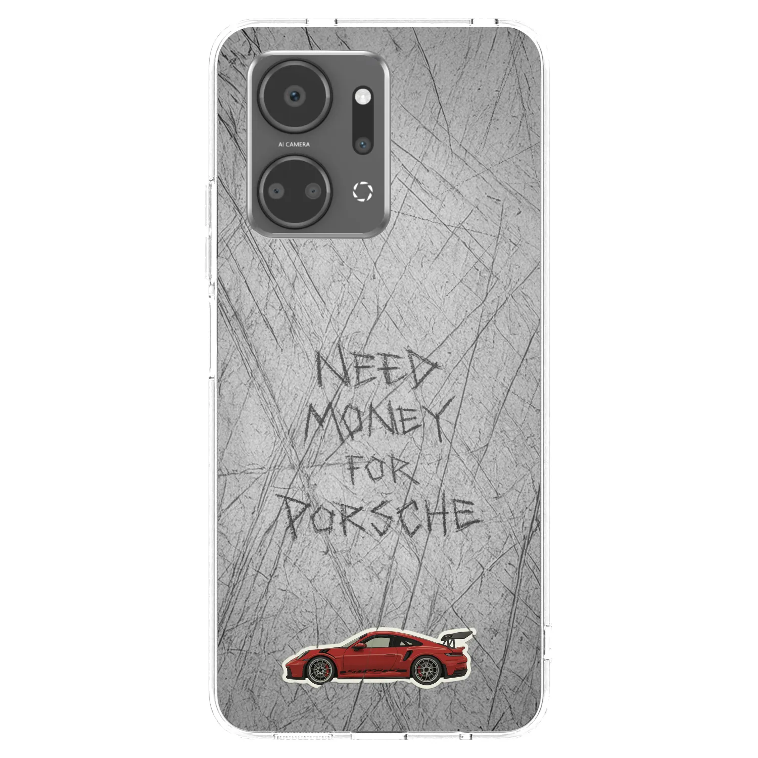 Picasee átlátszó szilikon tok az alábbi mobiltelefonokra Honor X7a - Garage Scratch