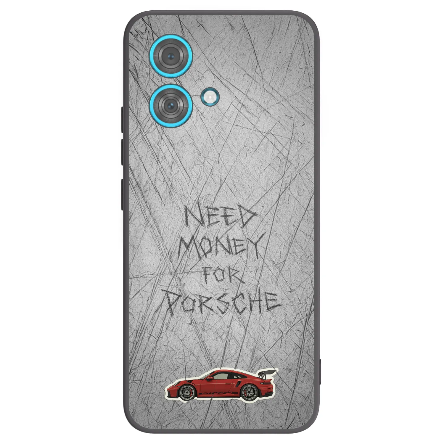 Picasee fekete szilikon tok az alábbi mobiltelefonokra Motorola Edge 40 Neo - Garage Scratch