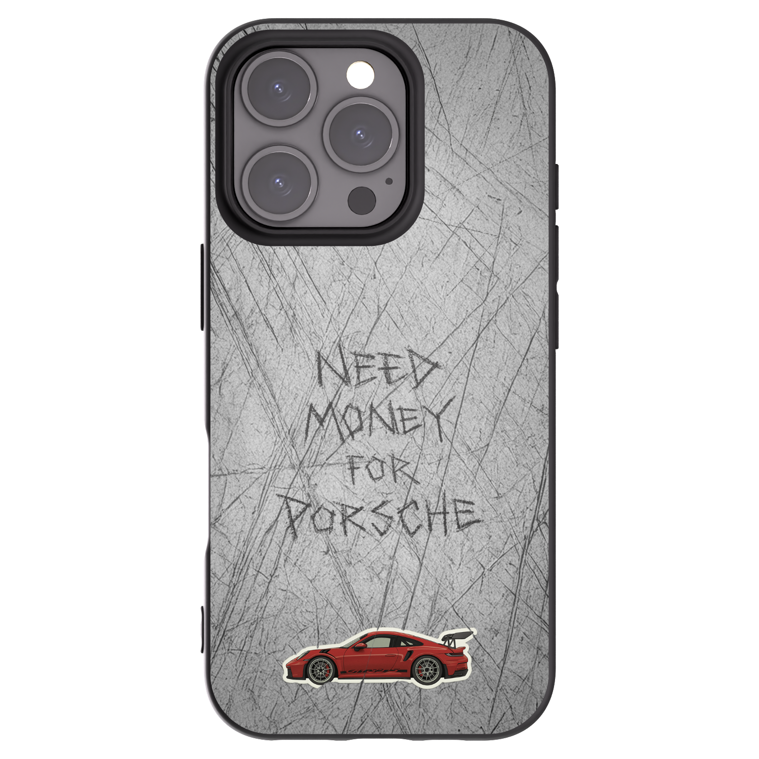 Picasee fekete szilikon tok az alábbi mobiltelefonokra Apple iPhone 16 Pro - Garage Scratch