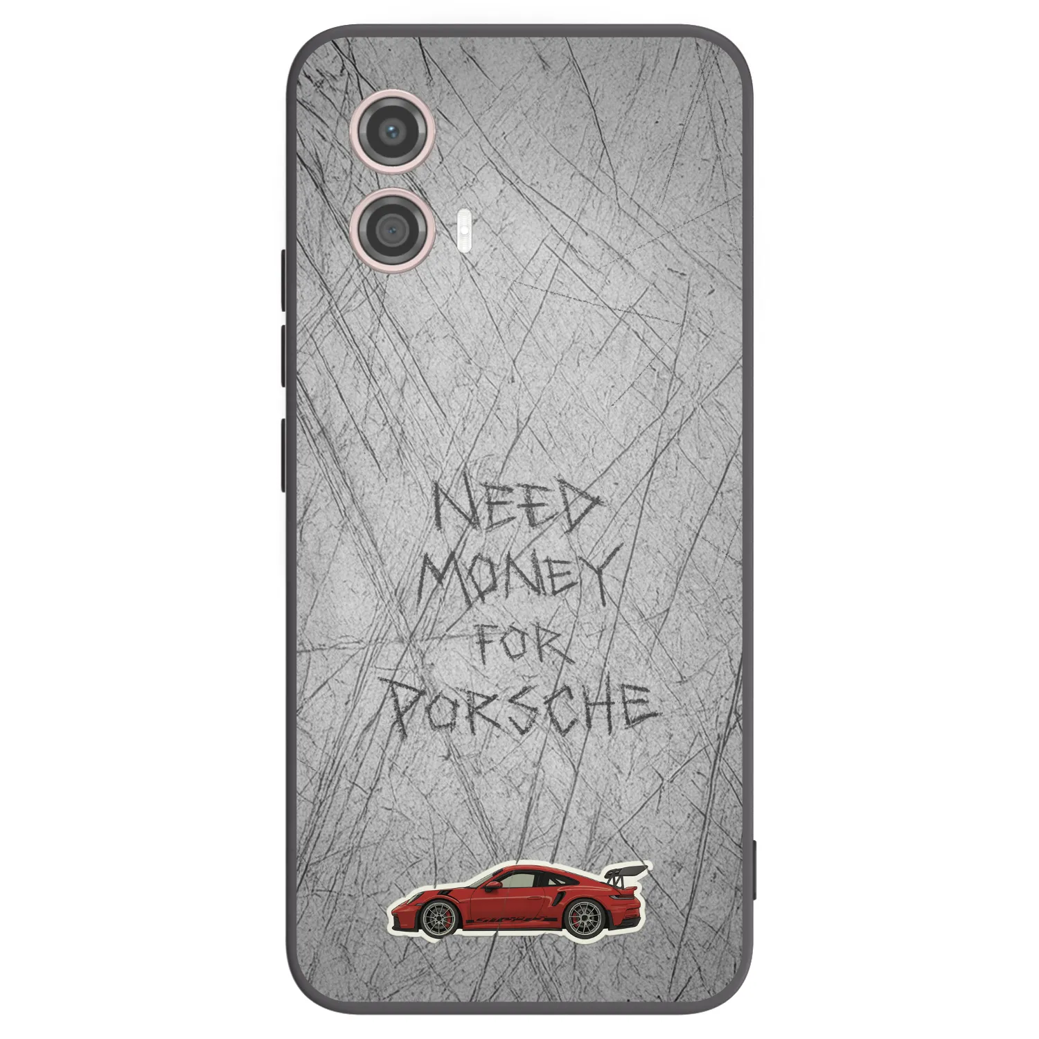 Picasee fekete szilikon tok az alábbi mobiltelefonokra Motorola Moto G53 5G - Garage Scratch